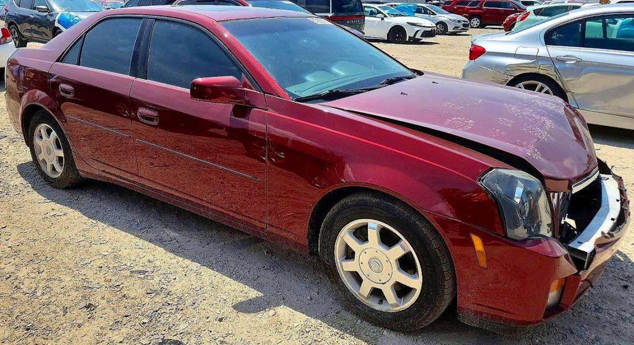 2003 Cadillac Cts Burgundy vin: 1G6DM57N630127508