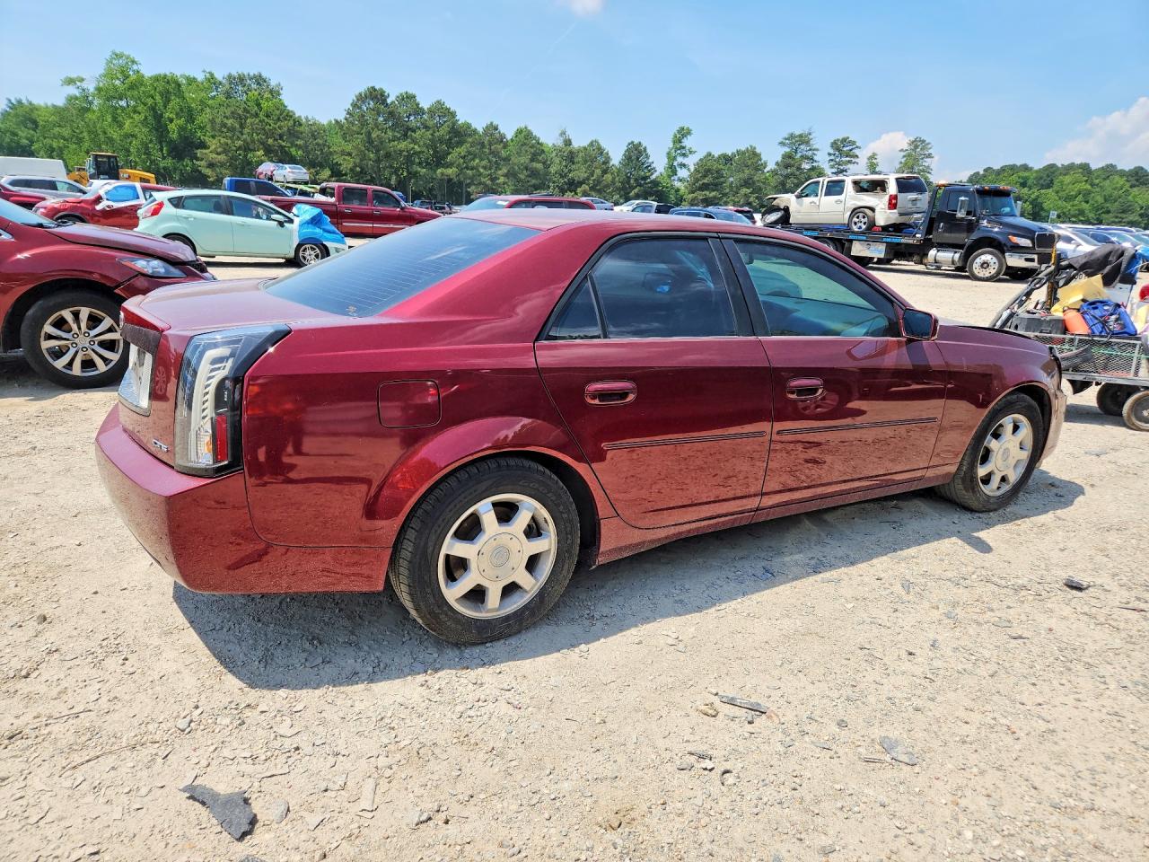 2003 Cadillac Cts Burgundy vin: 1G6DM57N630127508