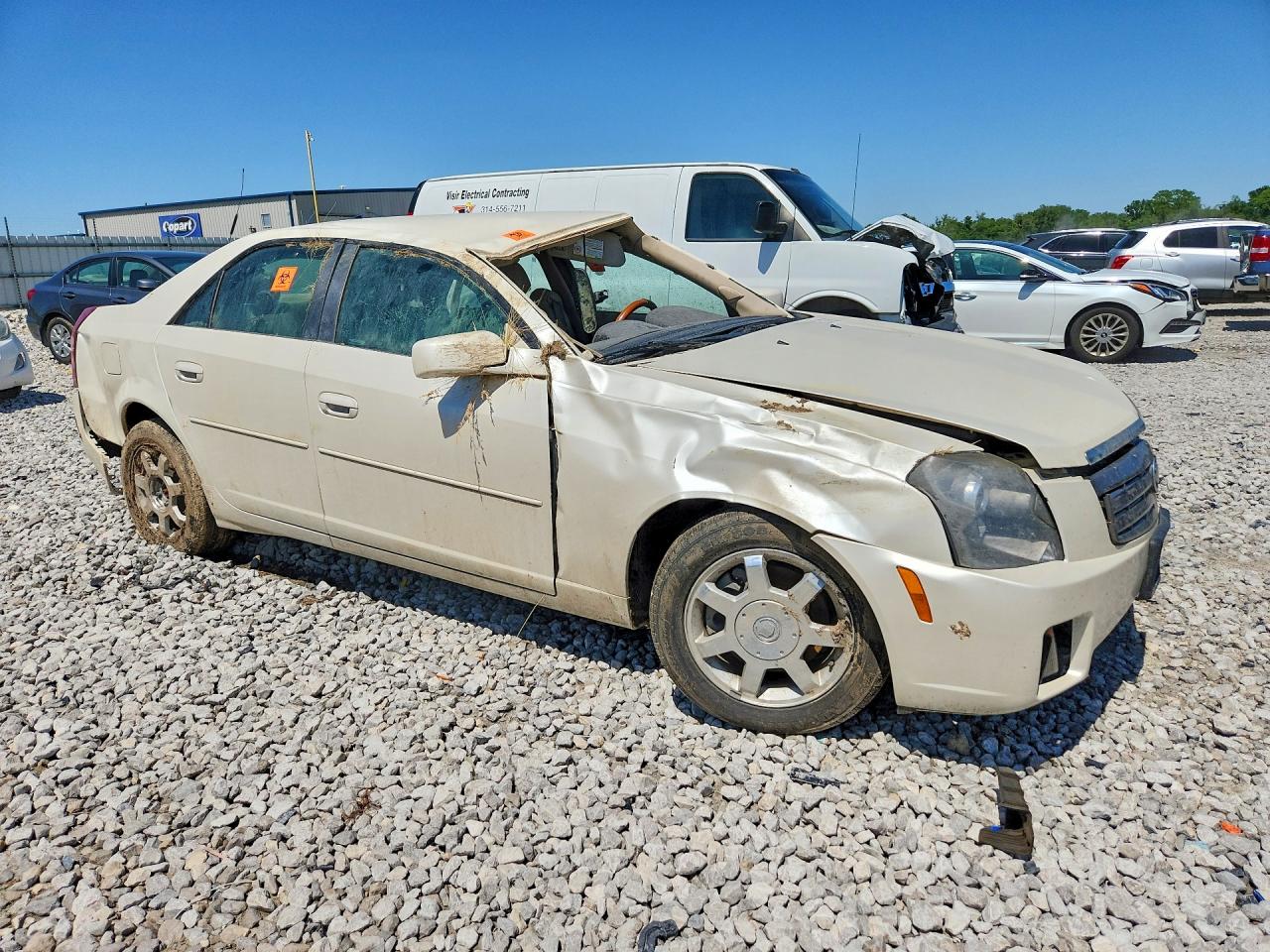 2003 Cadillac Cts White vin: 1G6DM57N830170361