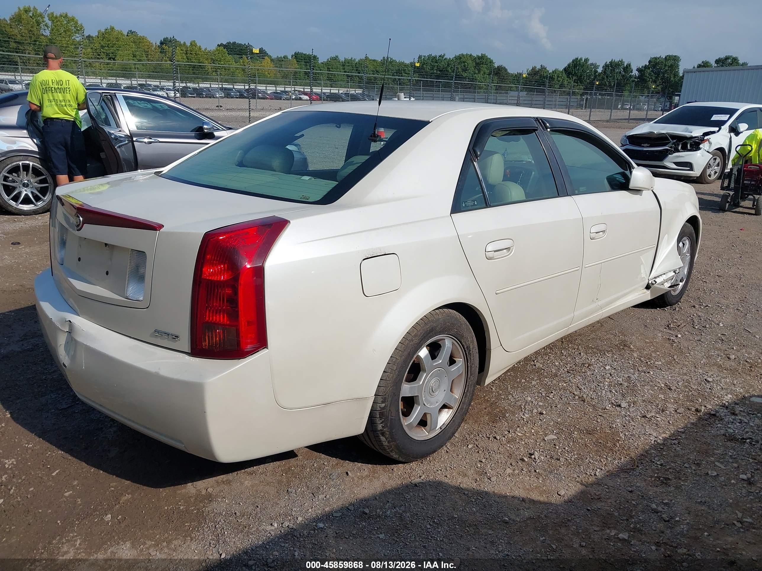 2003 Cadillac Cts Standard White vin: 1G6DM57N930123209