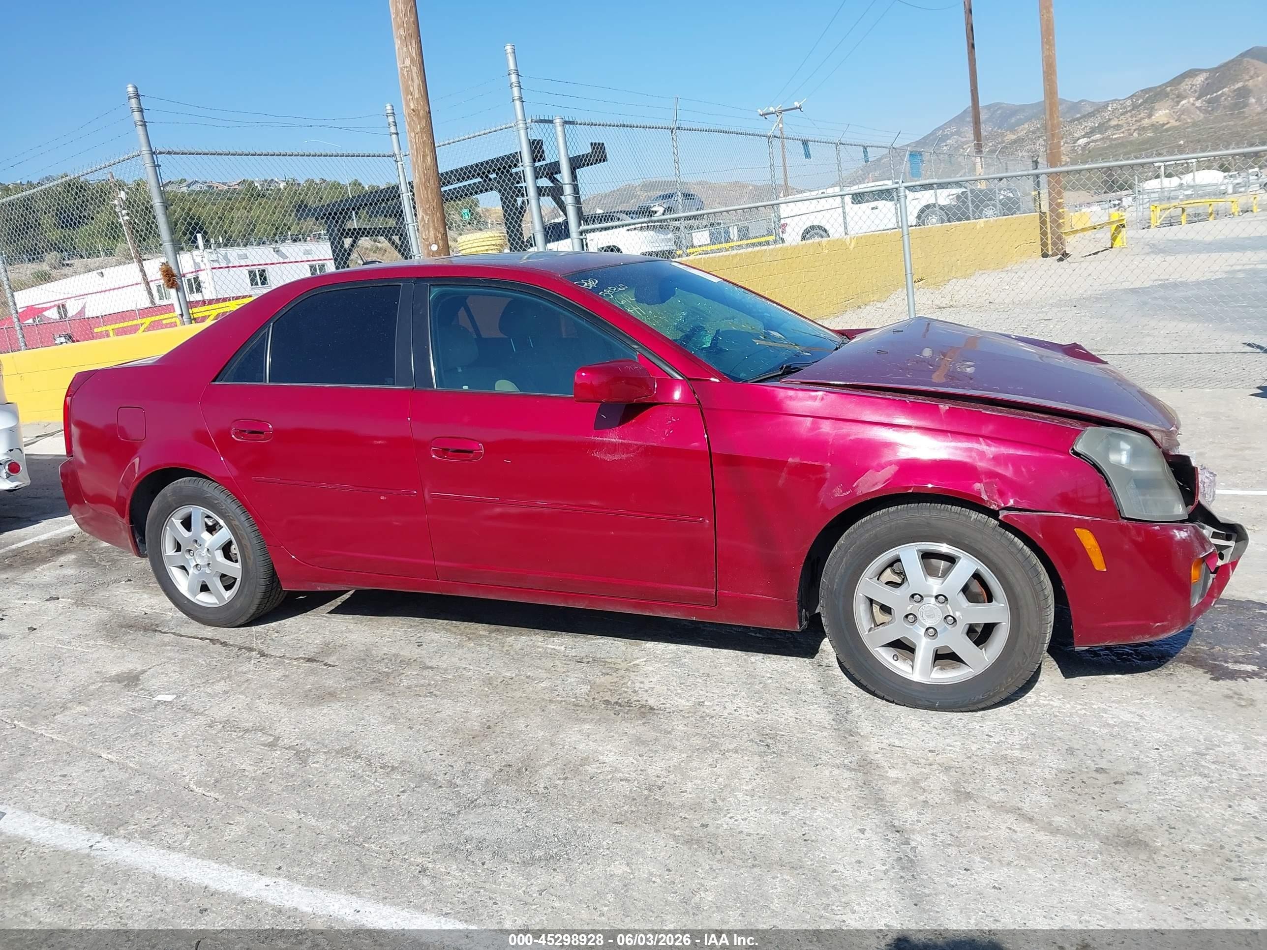 2006 Cadillac Cts Standard Red vin: 1G6DM57T060123747