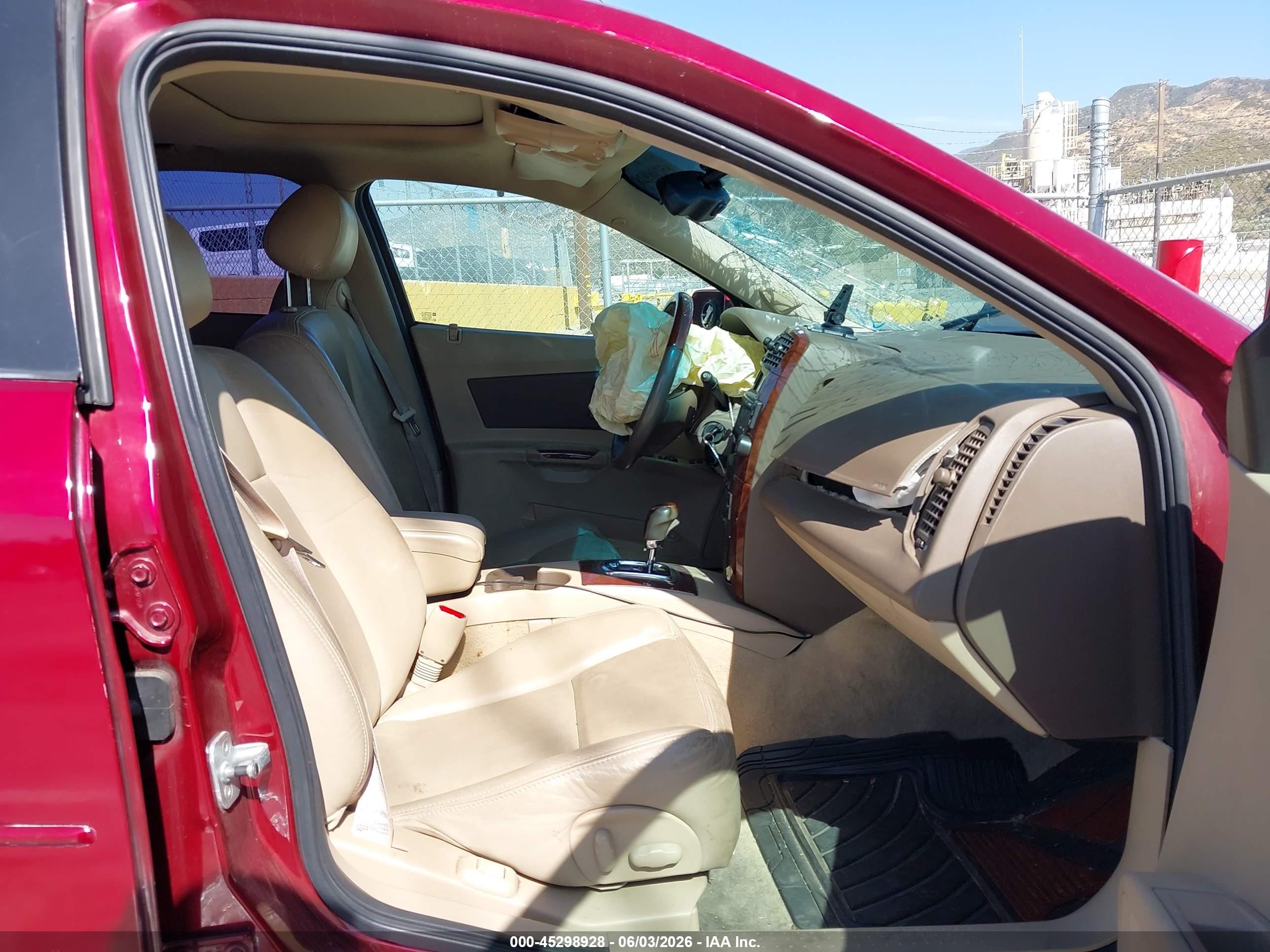 2006 Cadillac Cts Standard Red vin: 1G6DM57T060123747