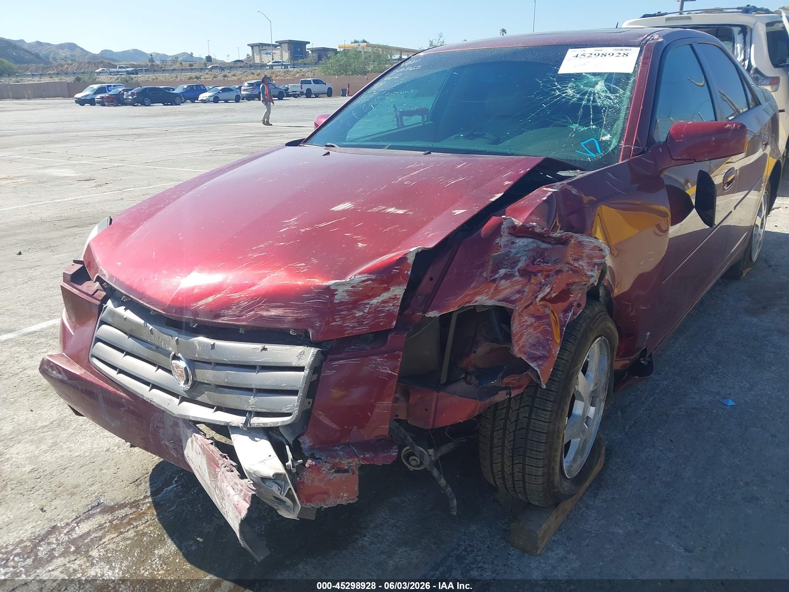 2006 Cadillac Cts Standard Red vin: 1G6DM57T060123747