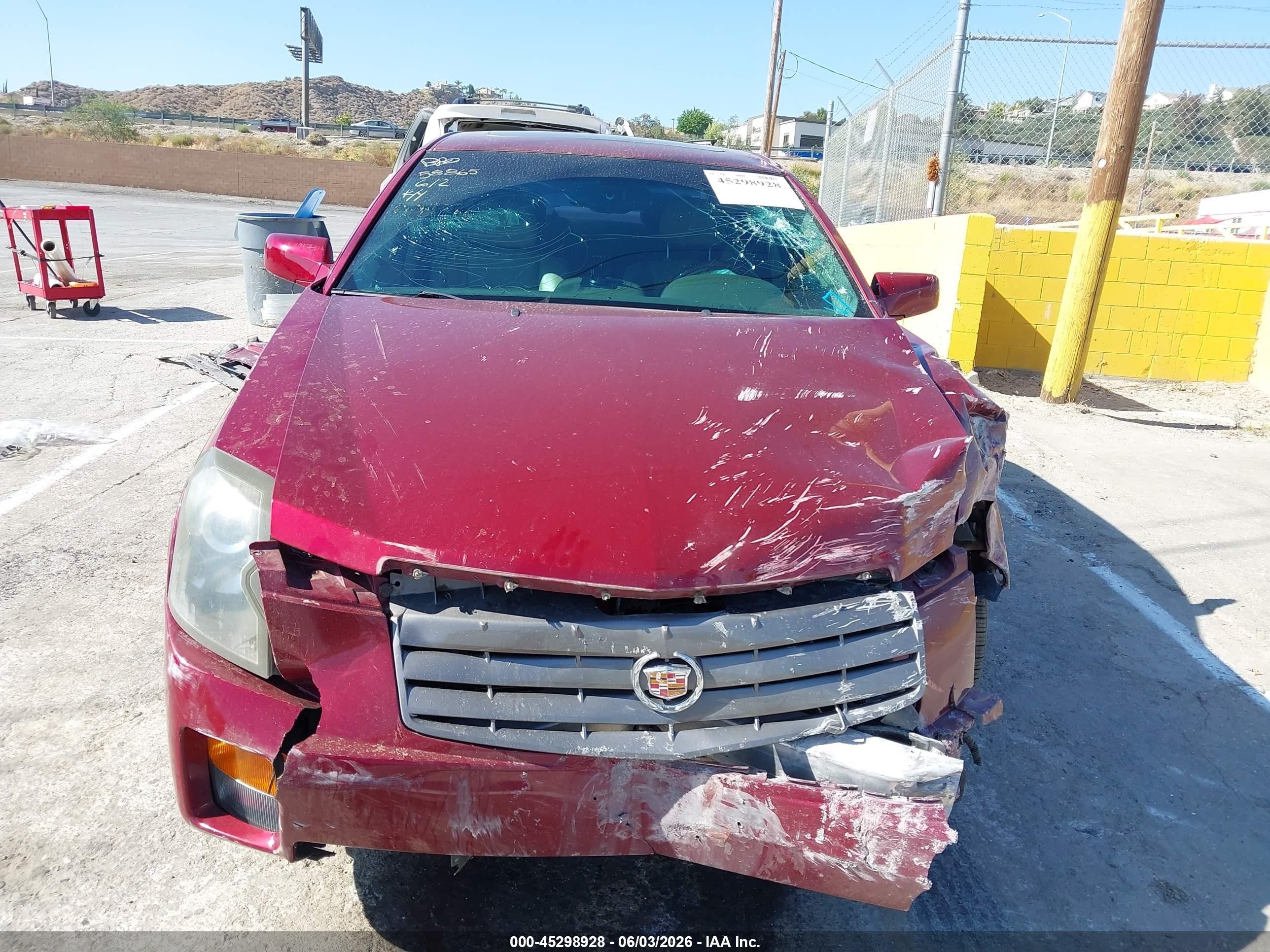 2006 Cadillac Cts Standard Red vin: 1G6DM57T060123747