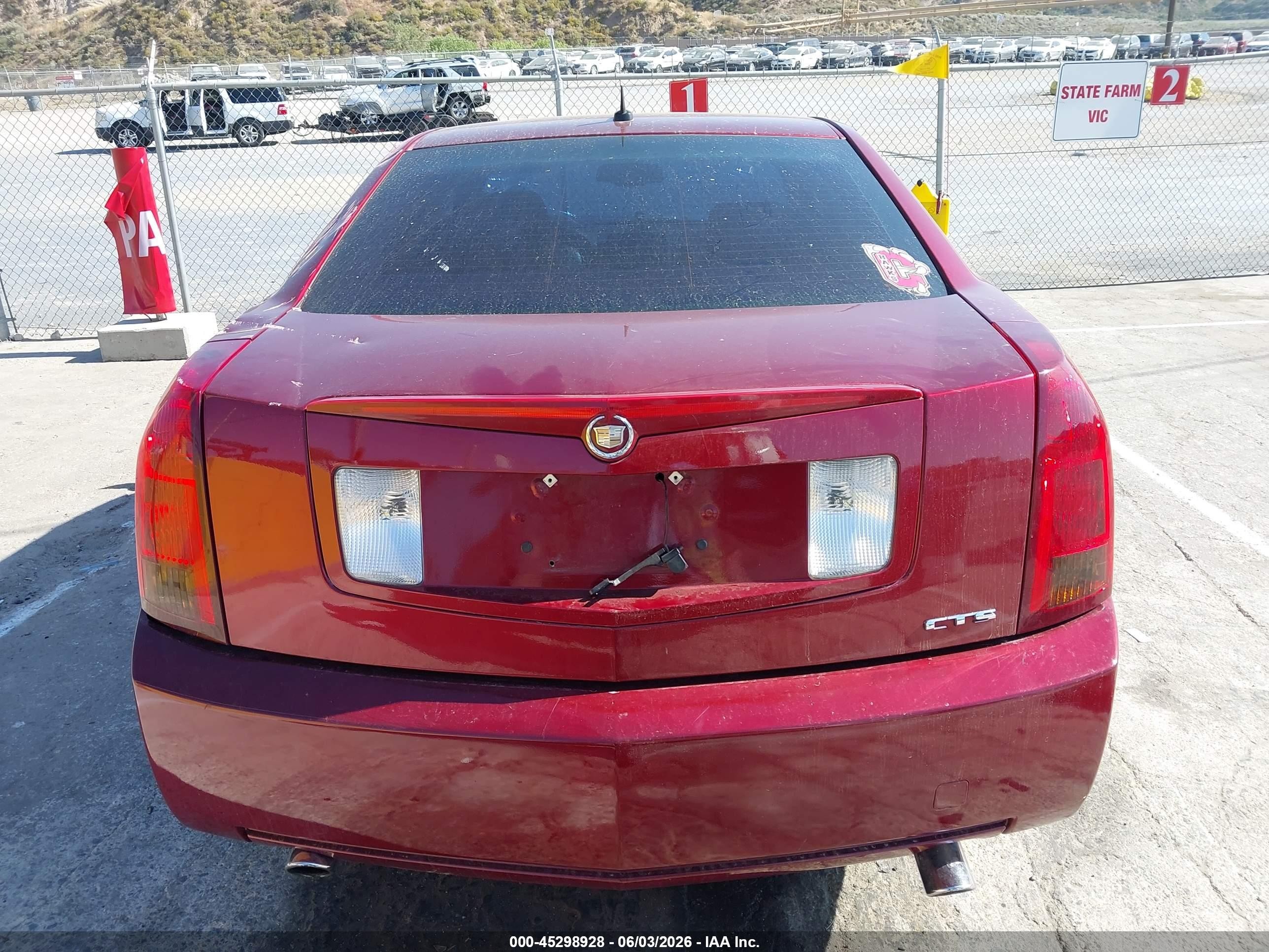 2006 Cadillac Cts Standard Red vin: 1G6DM57T060123747
