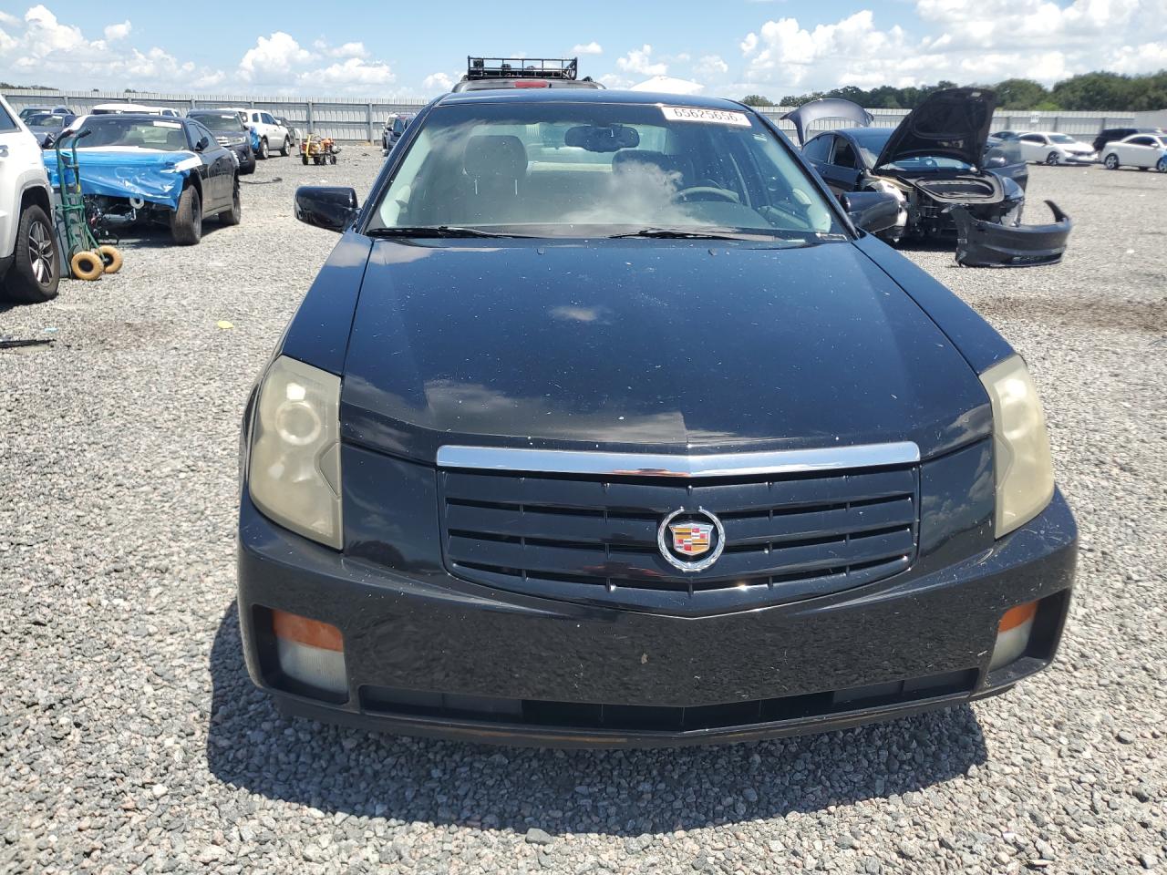 2007 Cadillac Cts Черный vin: 1G6DM57T070102351