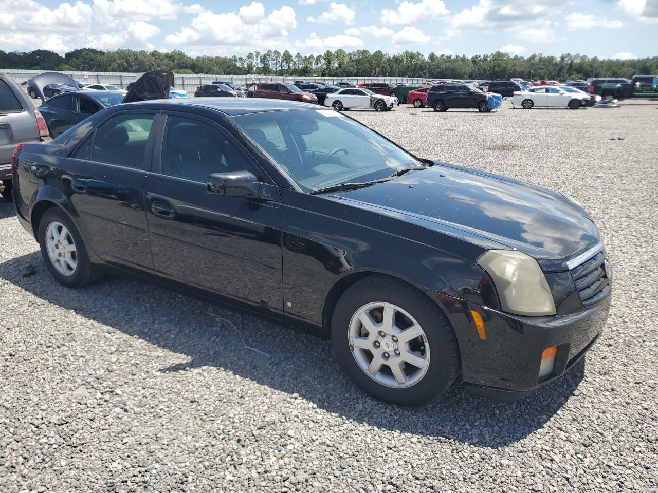 2007 Cadillac Cts Черный vin: 1G6DM57T070102351