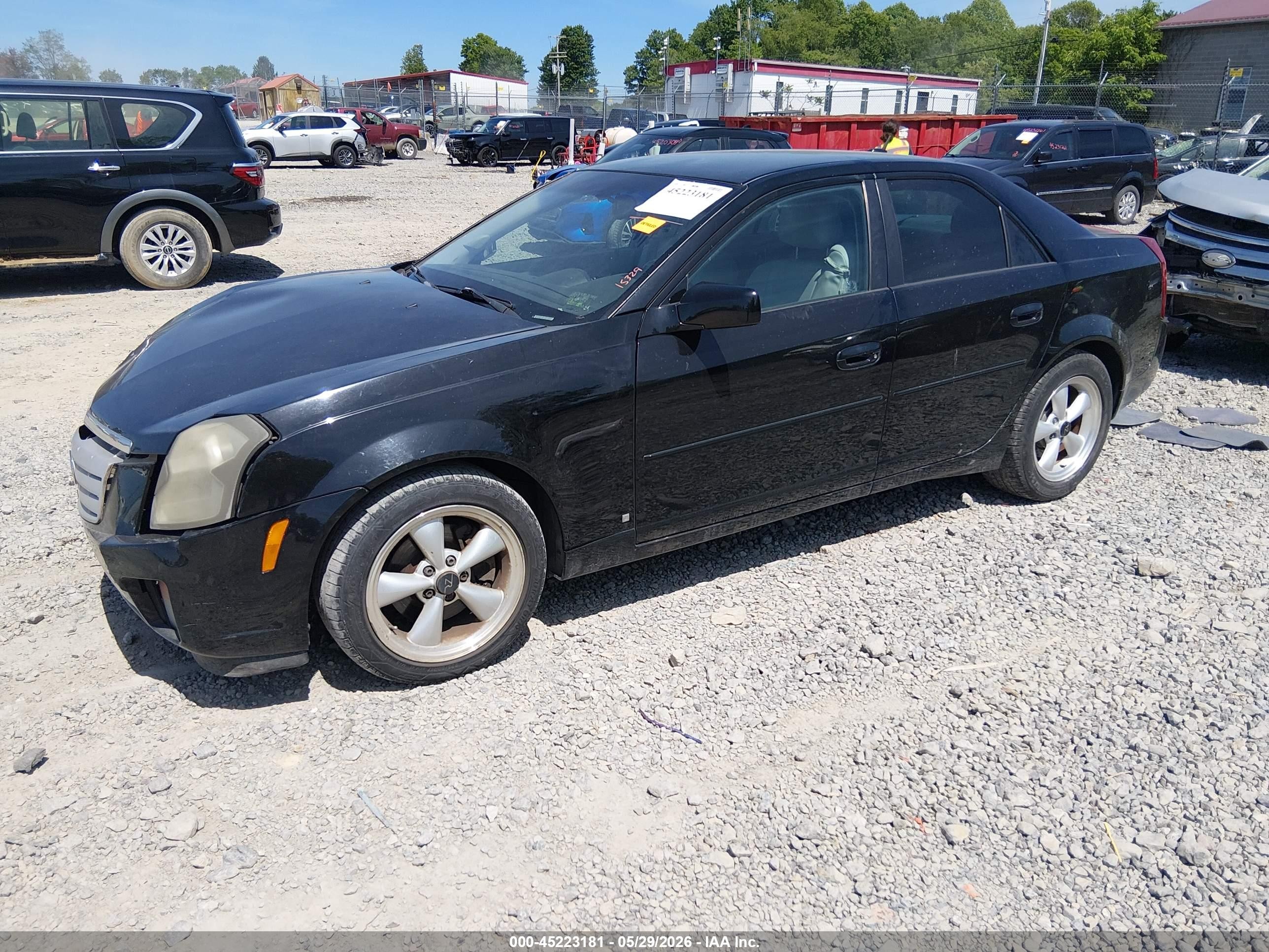 2007 Cadillac Cts Standard Черный vin: 1G6DM57T070107548