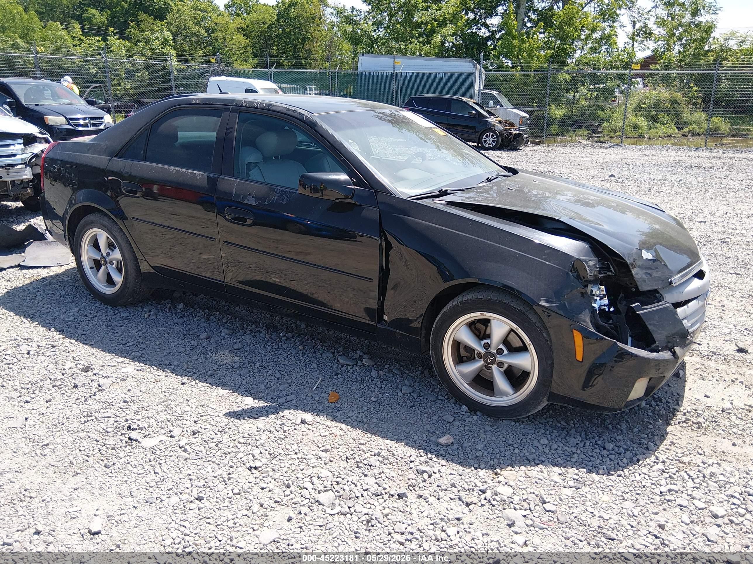 2007 Cadillac Cts Standard Black vin: 1G6DM57T070107548