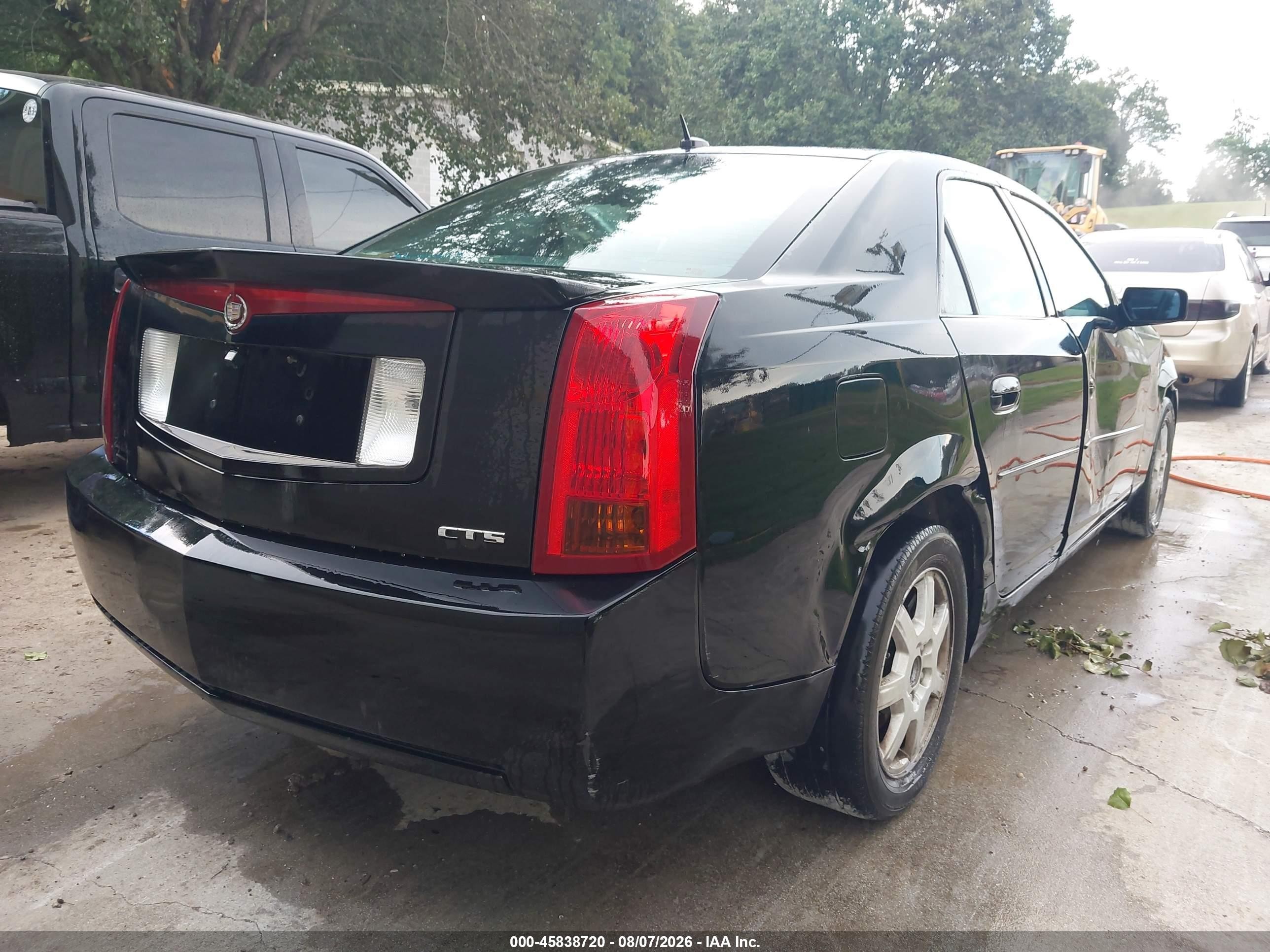 2007 Cadillac Cts Base W/1sa Black vin: 1G6DM57T070141134