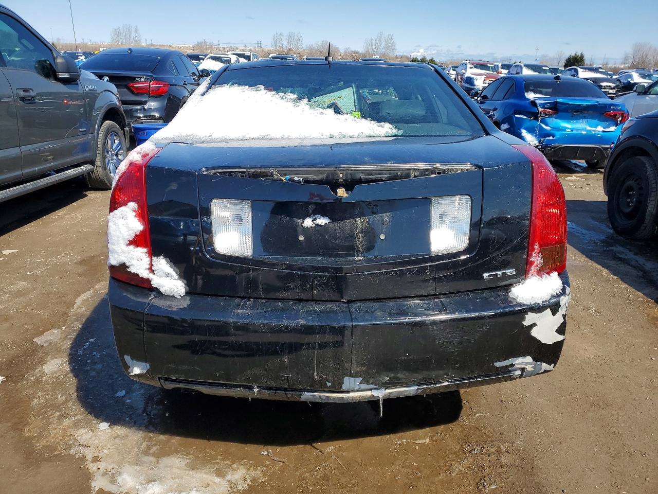 2007 Cadillac Cts Black vin: 1G6DM57T070194366