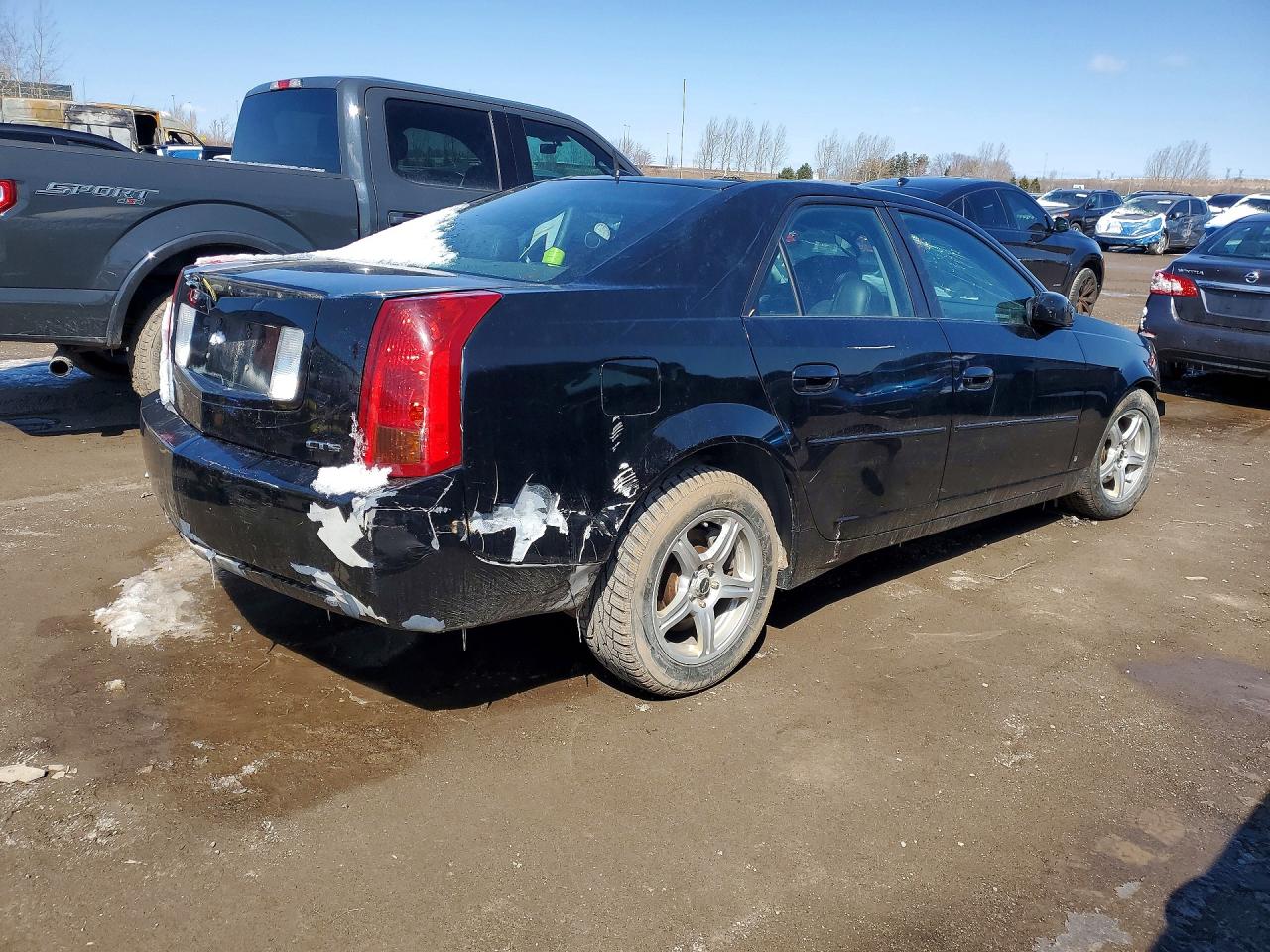 2007 Cadillac Cts Black vin: 1G6DM57T070194366