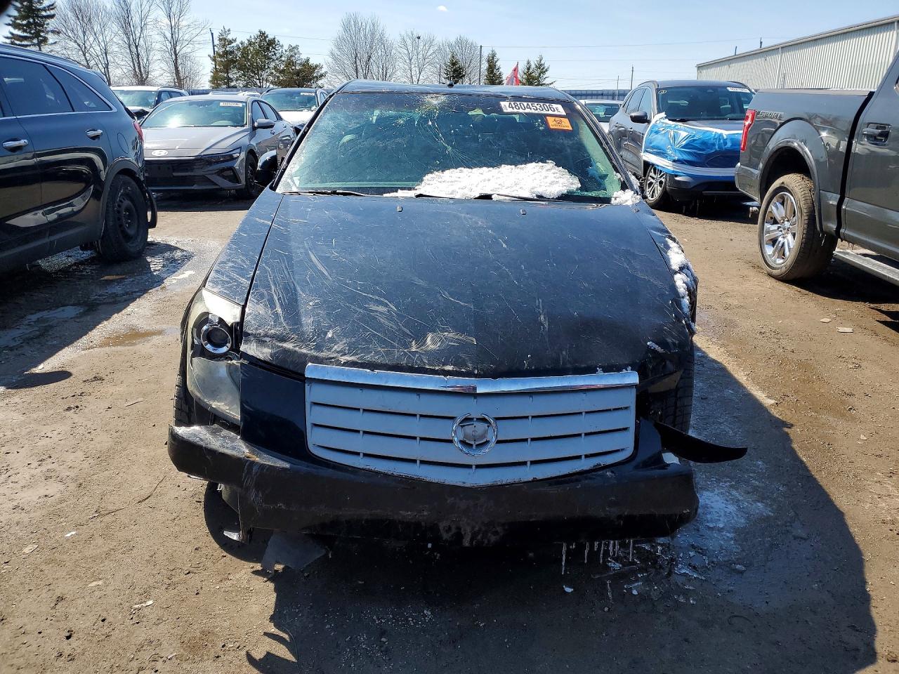 2007 Cadillac Cts Black vin: 1G6DM57T070194366