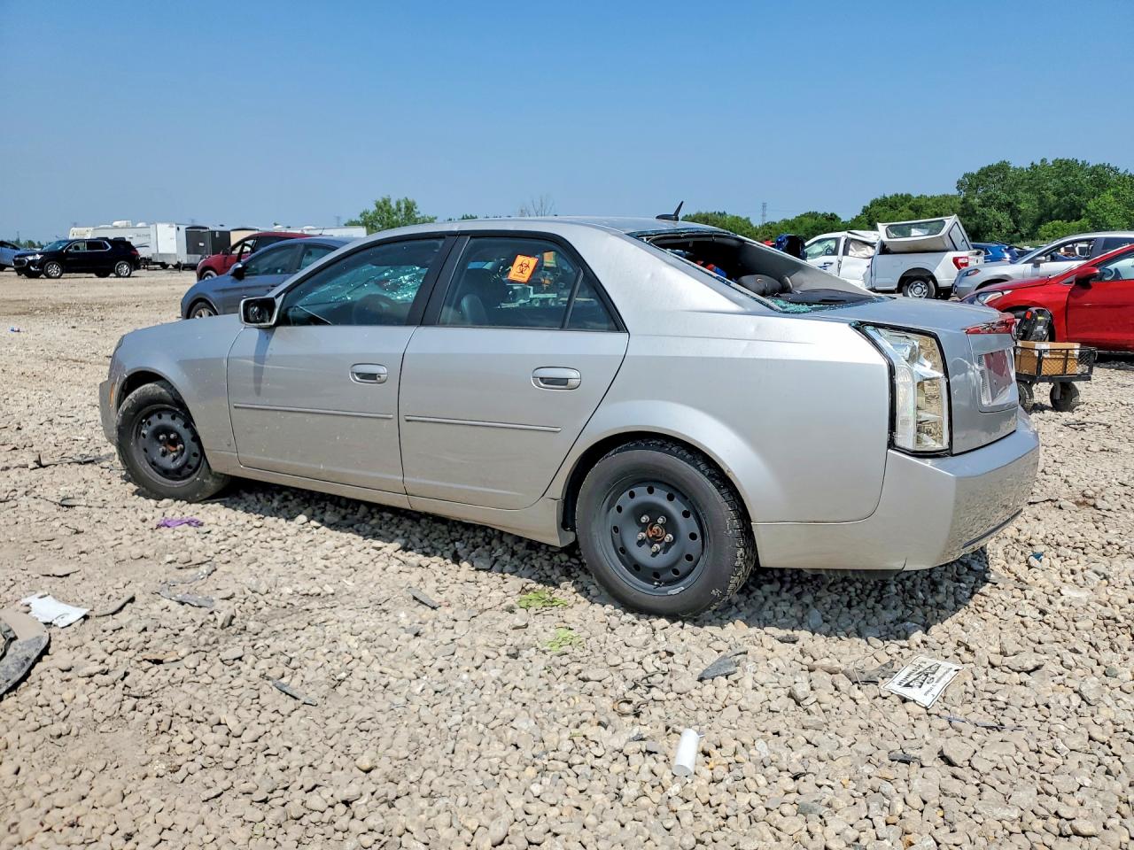 2007 Cadillac Cts Silver vin: 1G6DM57T170110278