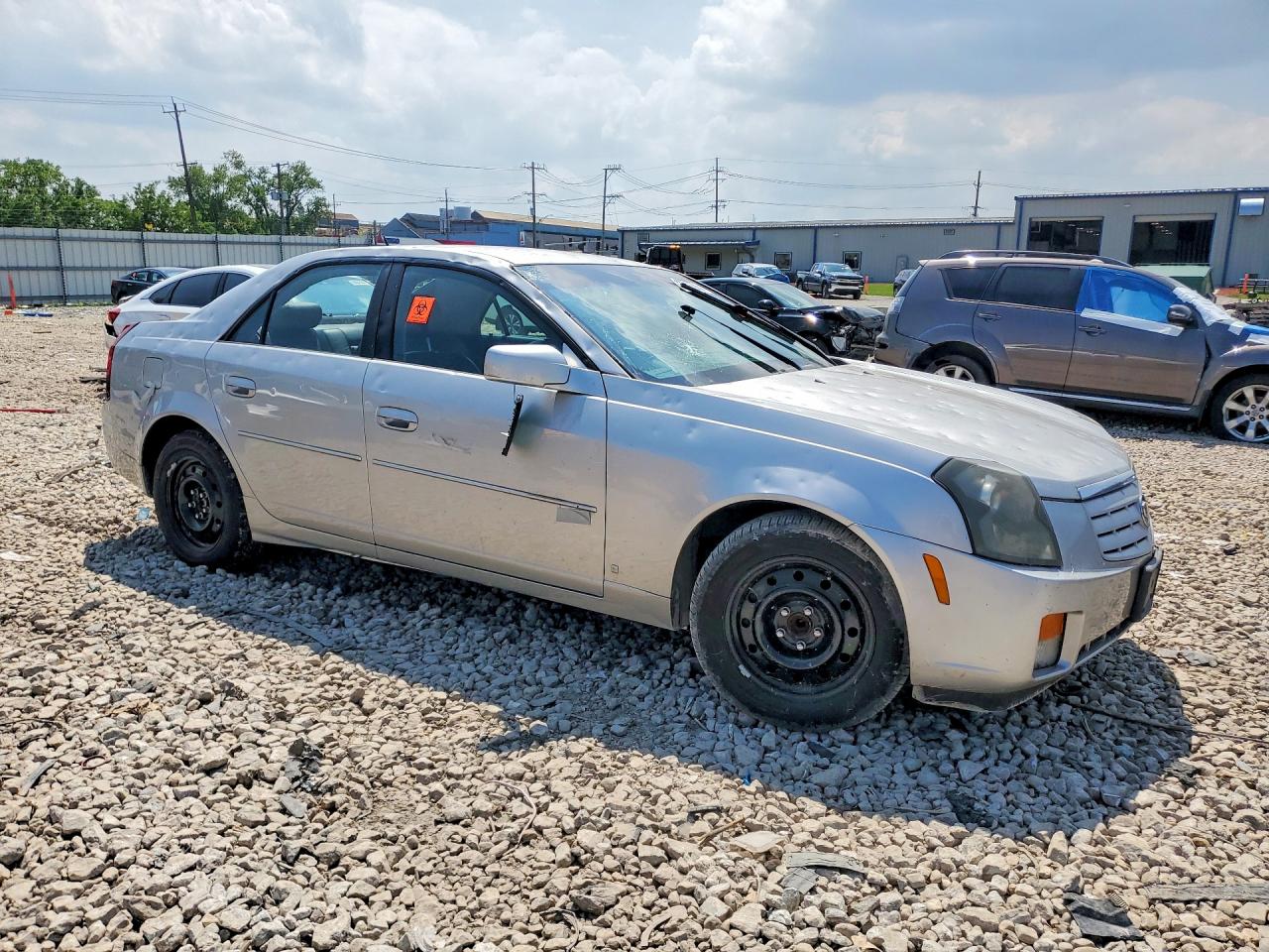 2007 Cadillac Cts Silver vin: 1G6DM57T170110278