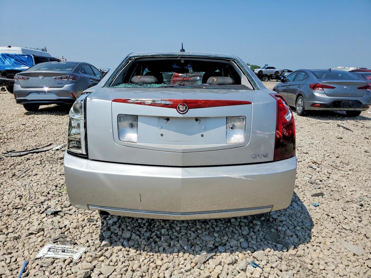 2007 Cadillac Cts Silver vin: 1G6DM57T170110278