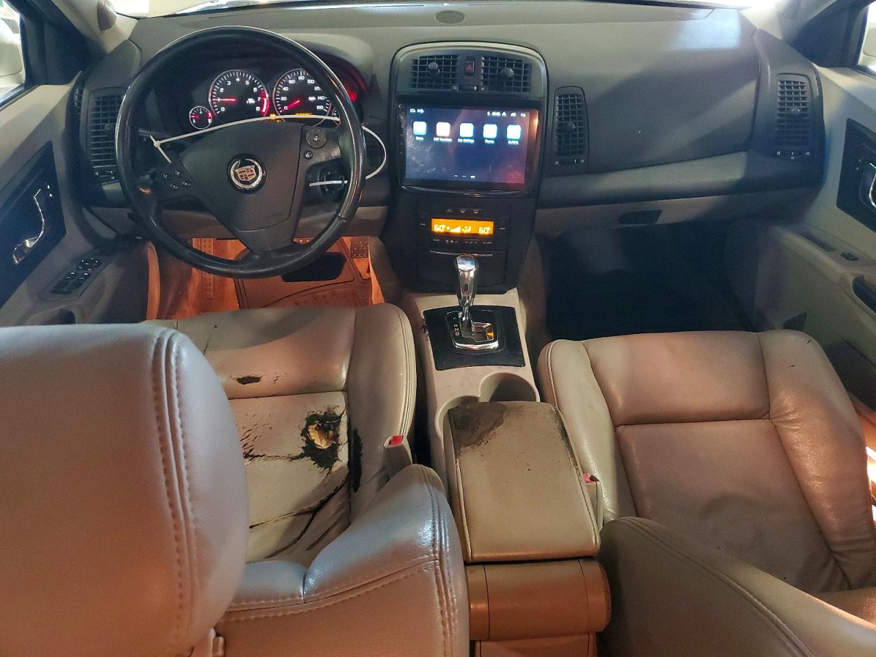 2007 Cadillac Cts White vin: 1G6DM57T170127713