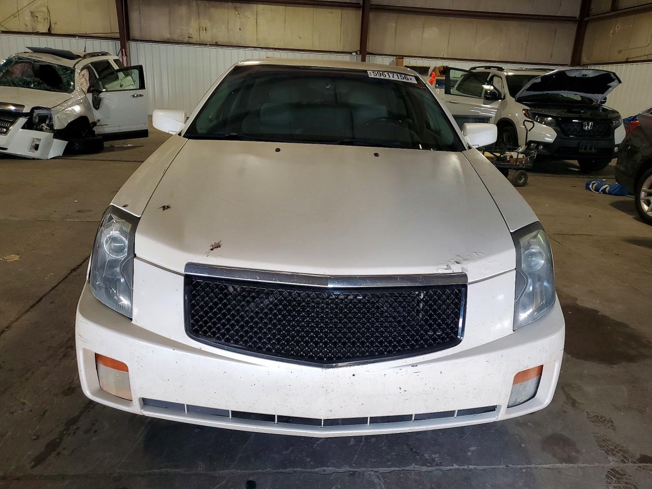 2007 Cadillac Cts White vin: 1G6DM57T170127713