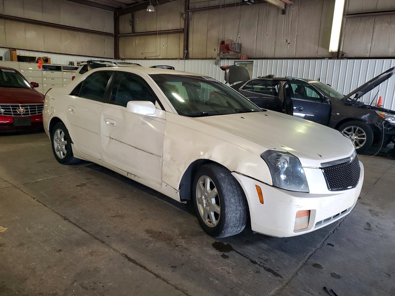 2007 Cadillac Cts White vin: 1G6DM57T170127713