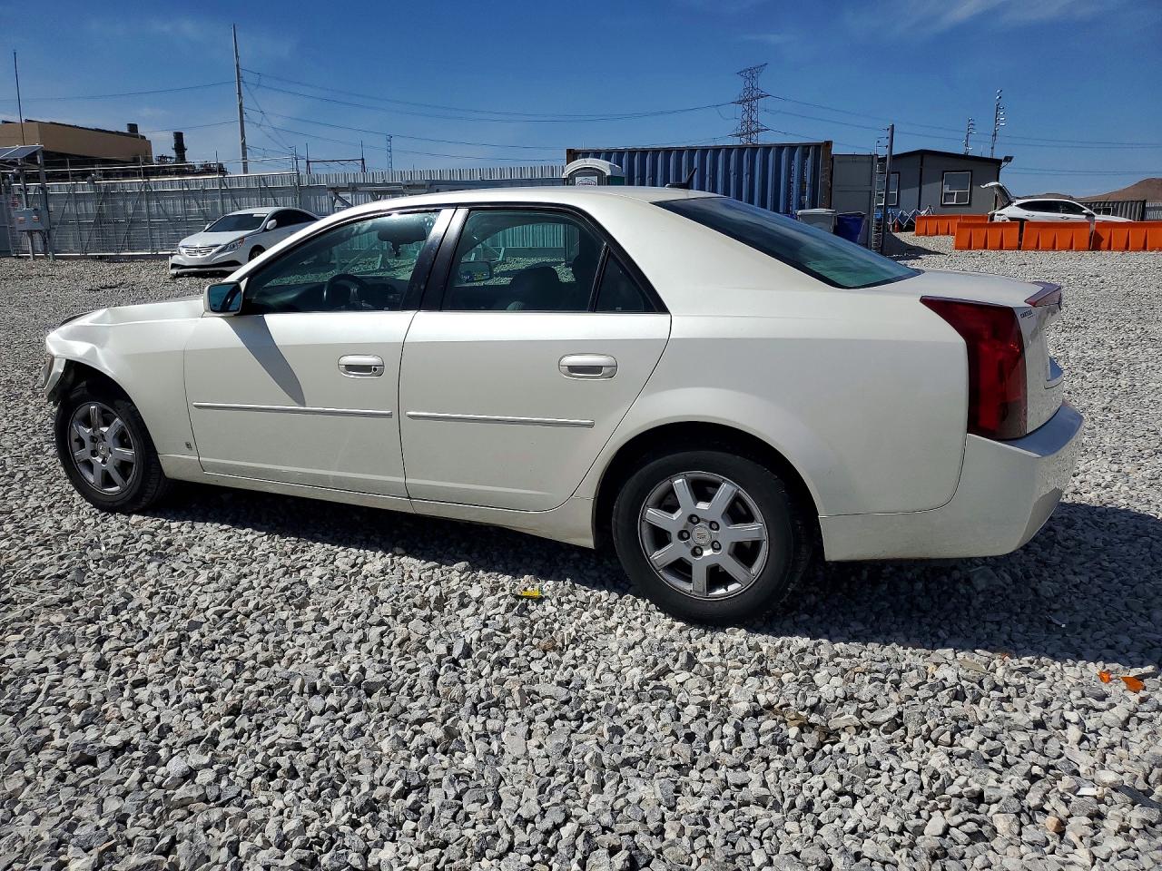 2007 Cadillac Cts White vin: 1G6DM57T170168908