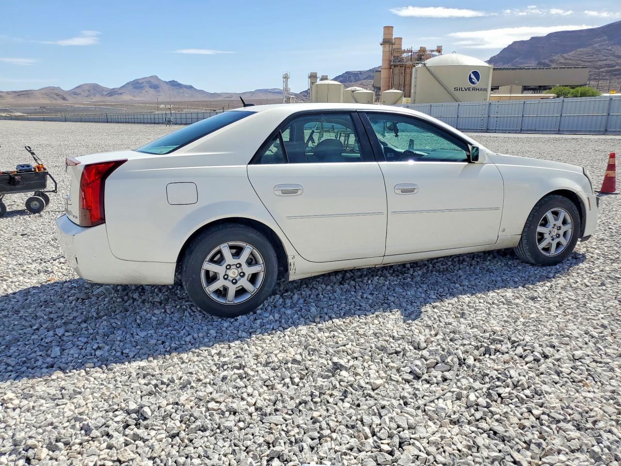 2007 Cadillac Cts White vin: 1G6DM57T170168908