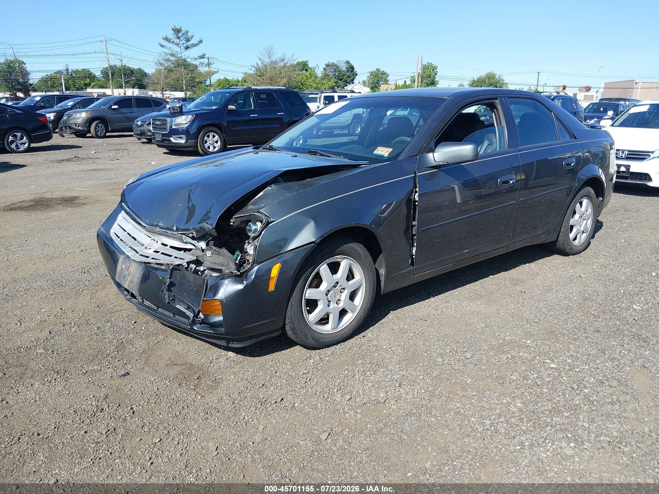 2007 Cadillac Cts Base W/1sa Dark Blue vin: 1G6DM57T270165094