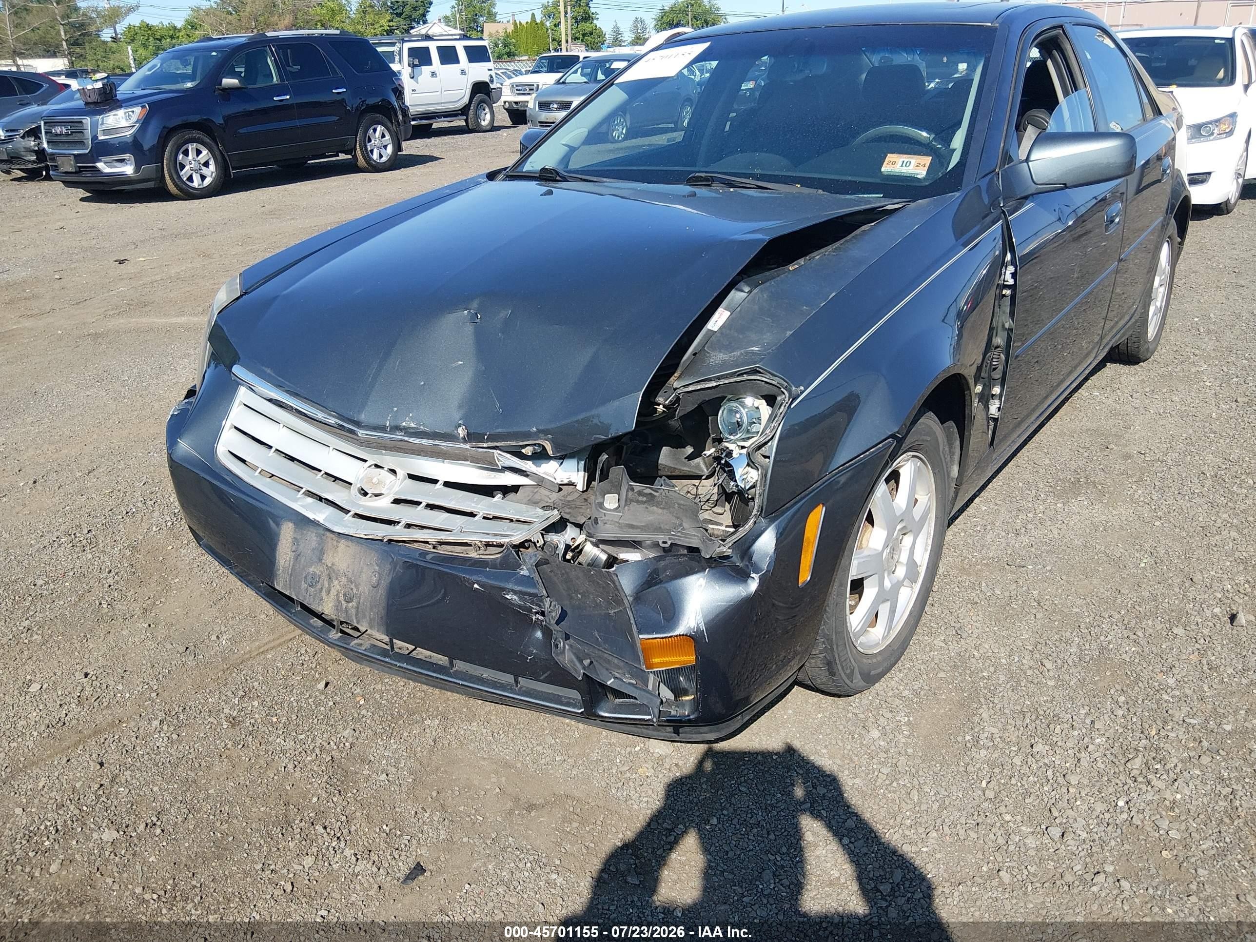 2007 Cadillac Cts Base W/1sa Dark Blue vin: 1G6DM57T270165094
