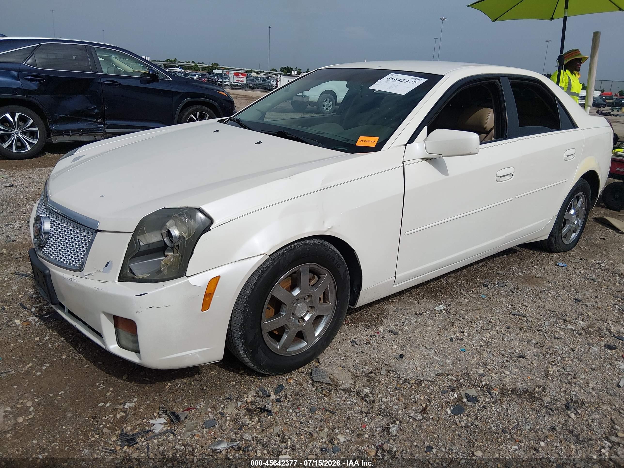 2006 Cadillac Cts Base W/1sa White vin: 1G6DM57T360179942