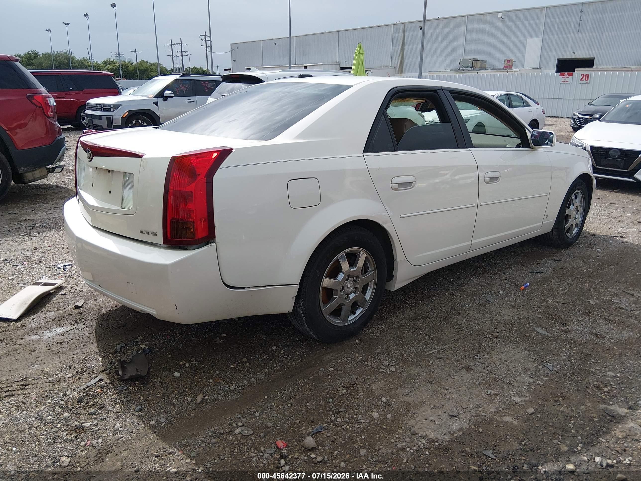 2006 Cadillac Cts Base W/1sa White vin: 1G6DM57T360179942