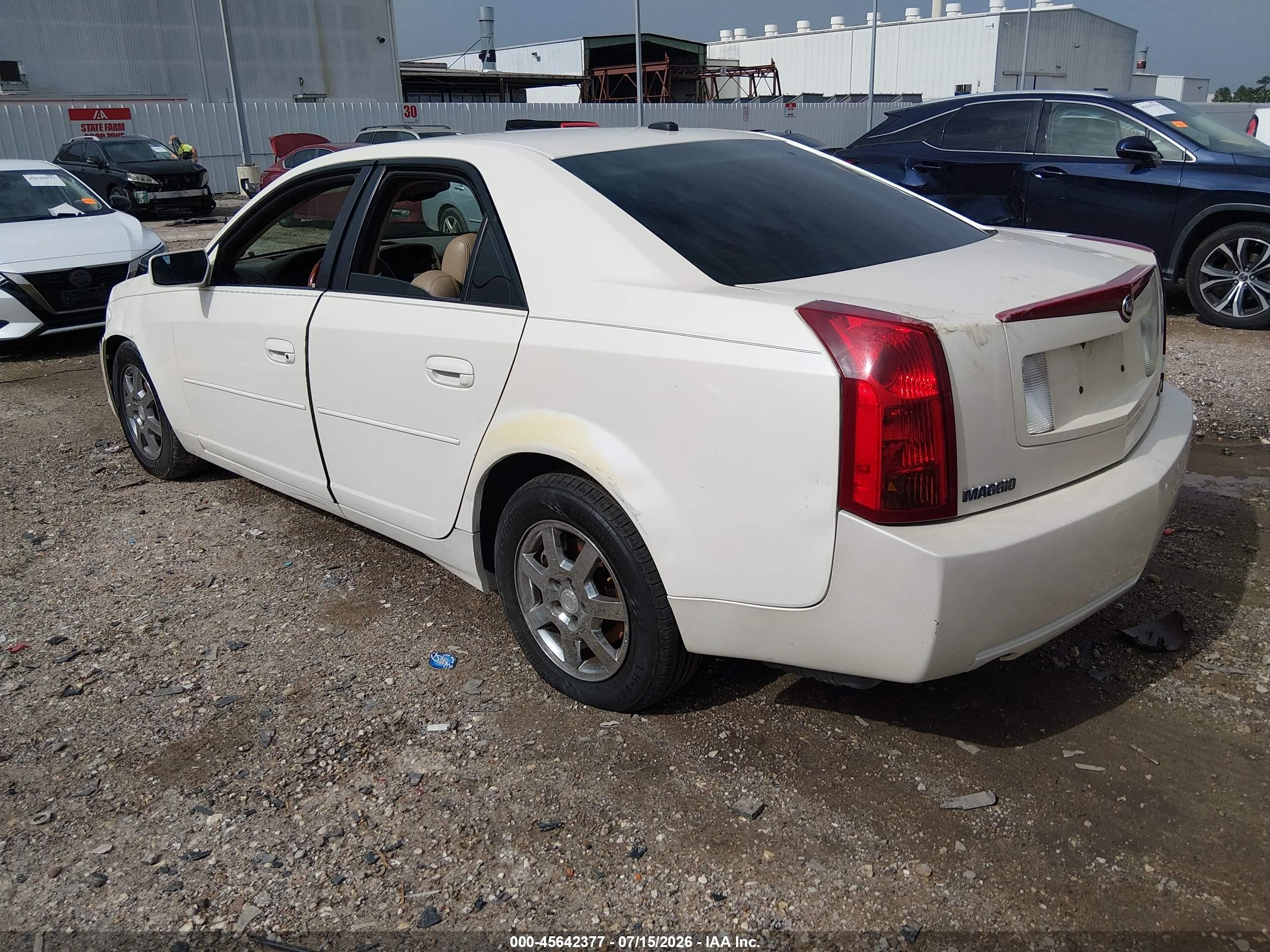 2006 Cadillac Cts Base W/1sa White vin: 1G6DM57T360179942