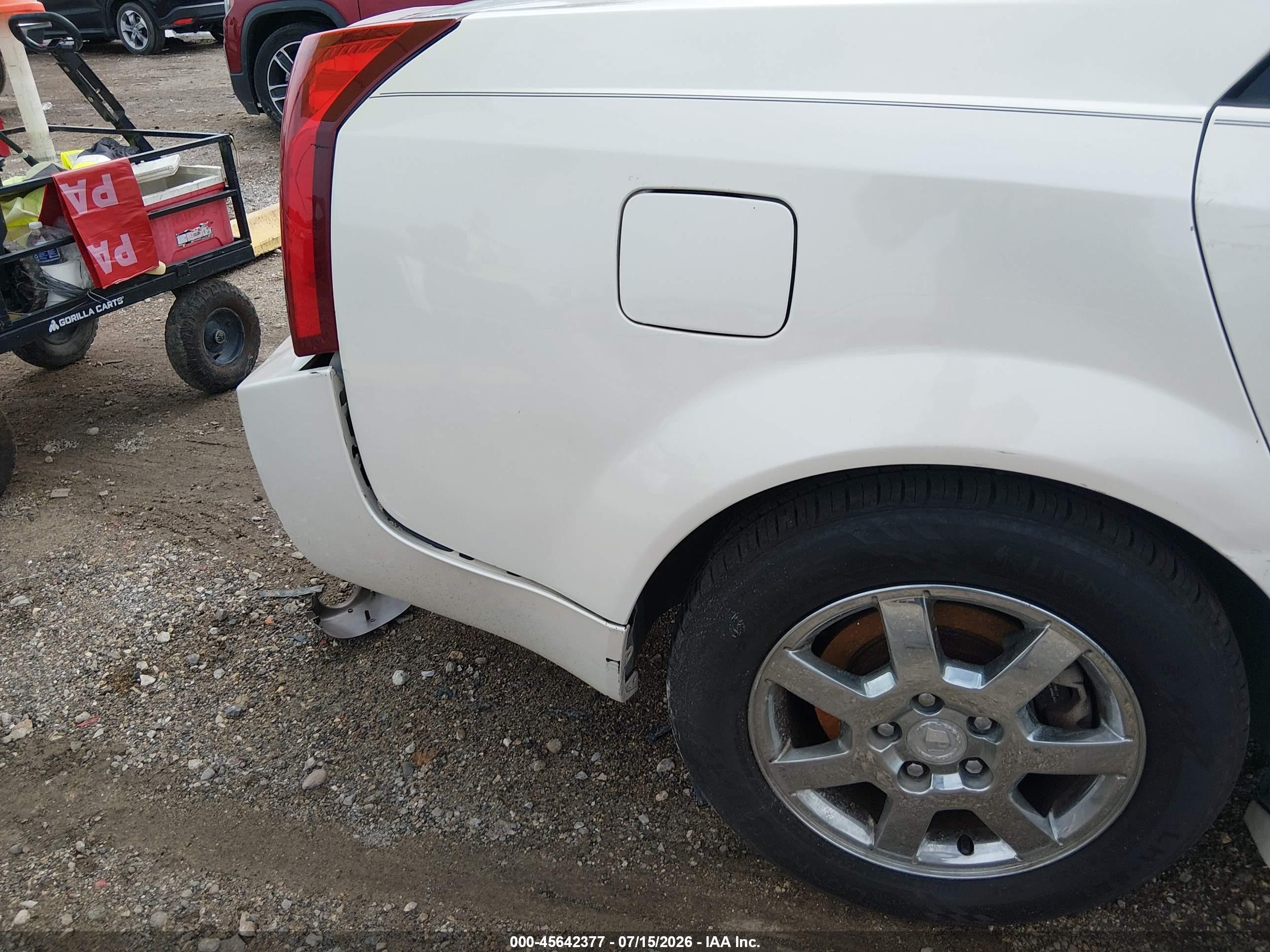 2006 Cadillac Cts Base W/1sa White vin: 1G6DM57T360179942