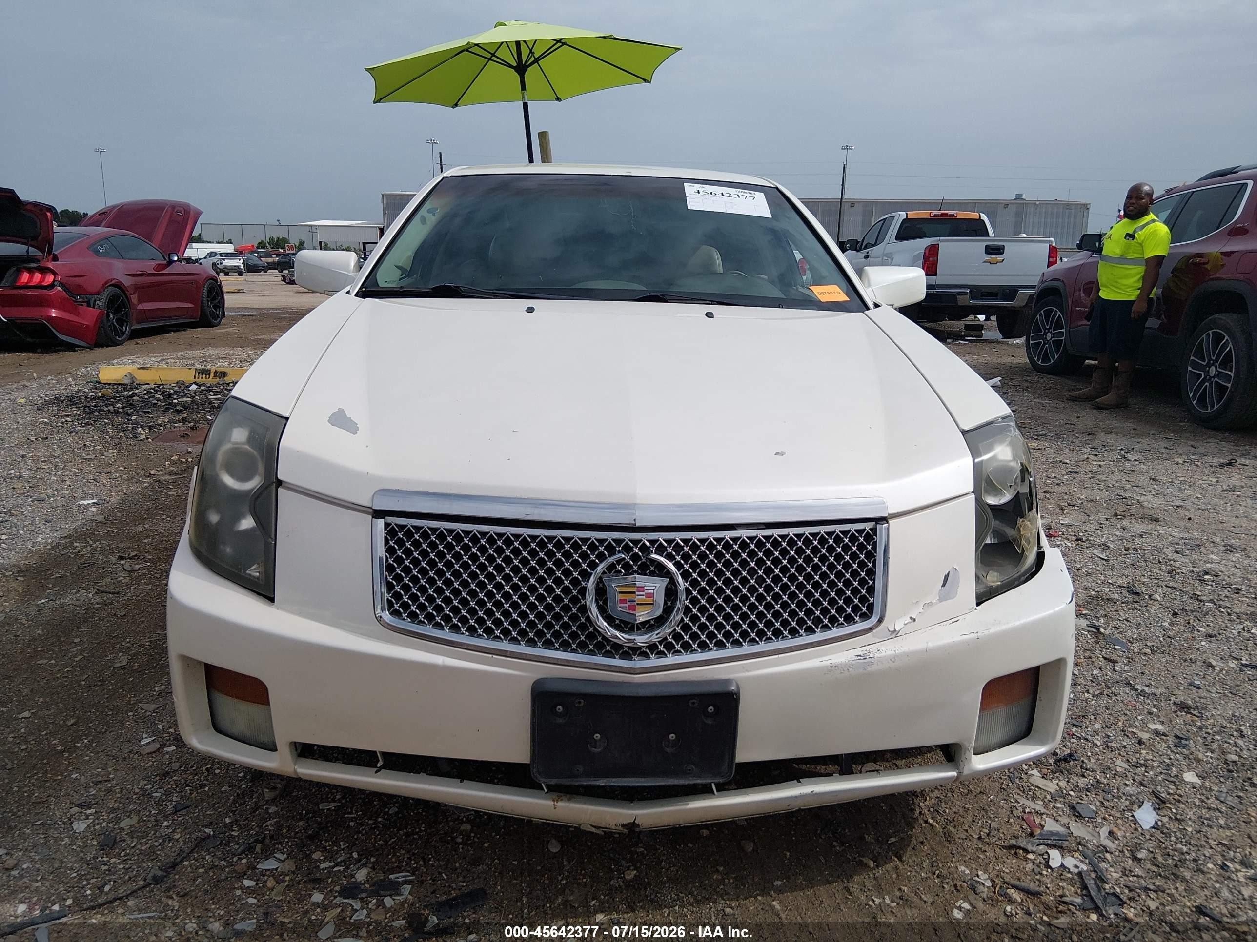 2006 Cadillac Cts Base W/1sa White vin: 1G6DM57T360179942