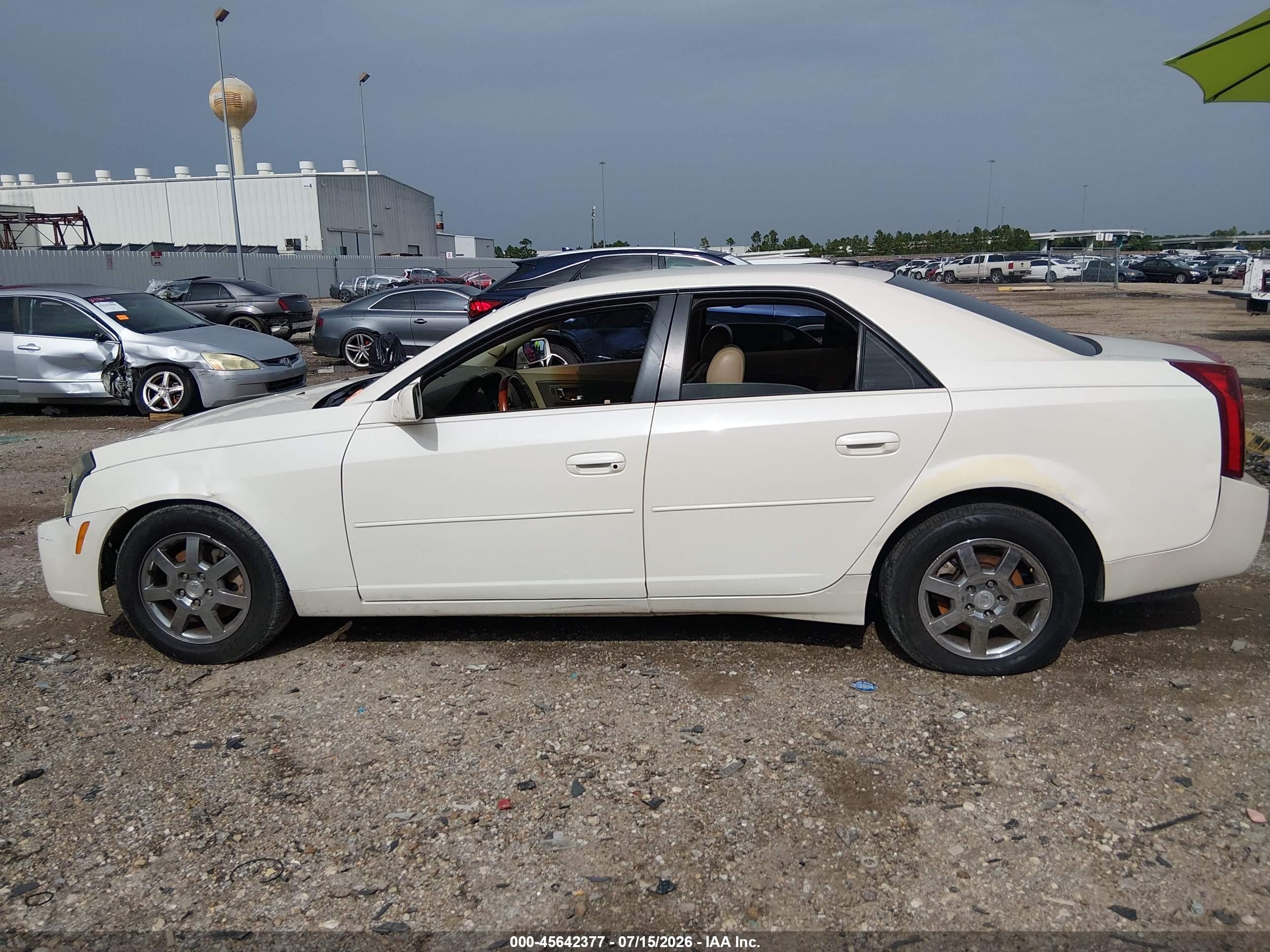 2006 Cadillac Cts Base W/1sa White vin: 1G6DM57T360179942