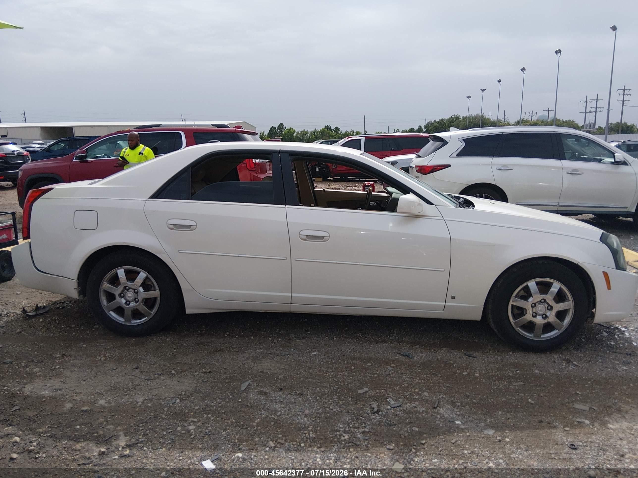 2006 Cadillac Cts Base W/1sa White vin: 1G6DM57T360179942