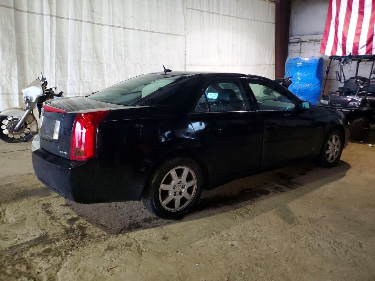2007 Cadillac Cts Hi Feature V6 Black vin: 1G6DM57T370110461