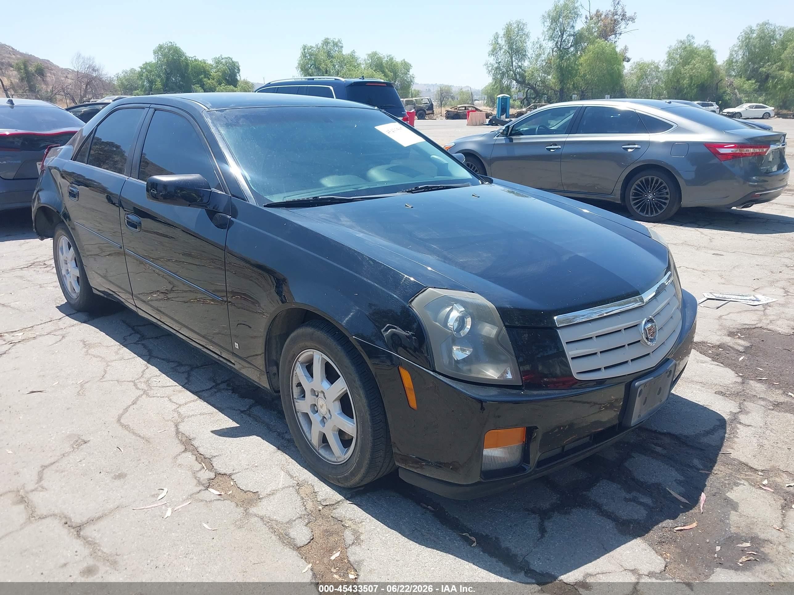 2007 Cadillac Cts Base W/1sa Black vin: 1G6DM57T370134811