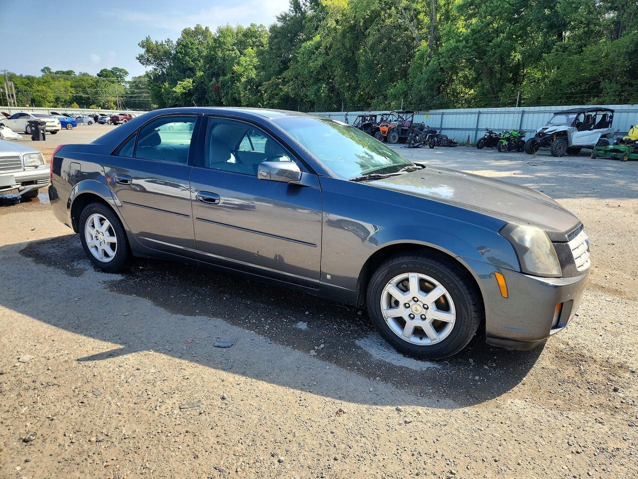 2007 Cadillac Cts Blue vin: 1G6DM57T470102644
