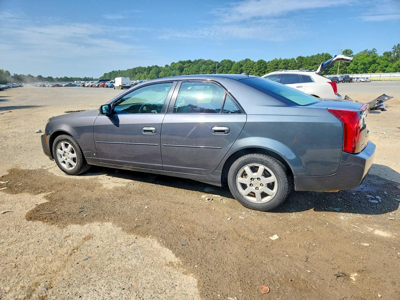 2007 Cadillac Cts Blue vin: 1G6DM57T470102644