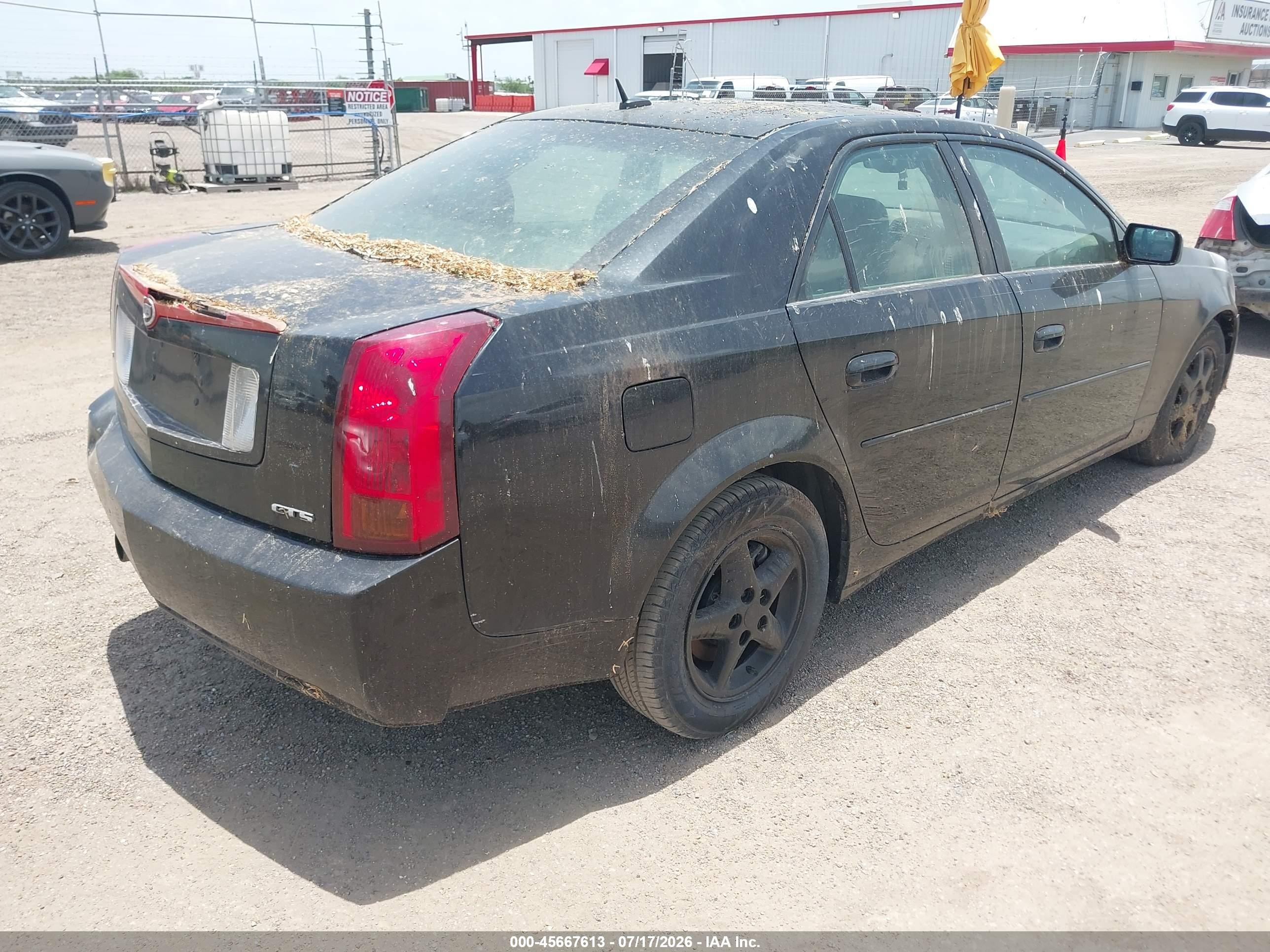 2007 Cadillac Cts Base W/1sa Черный vin: 1G6DM57T470111618