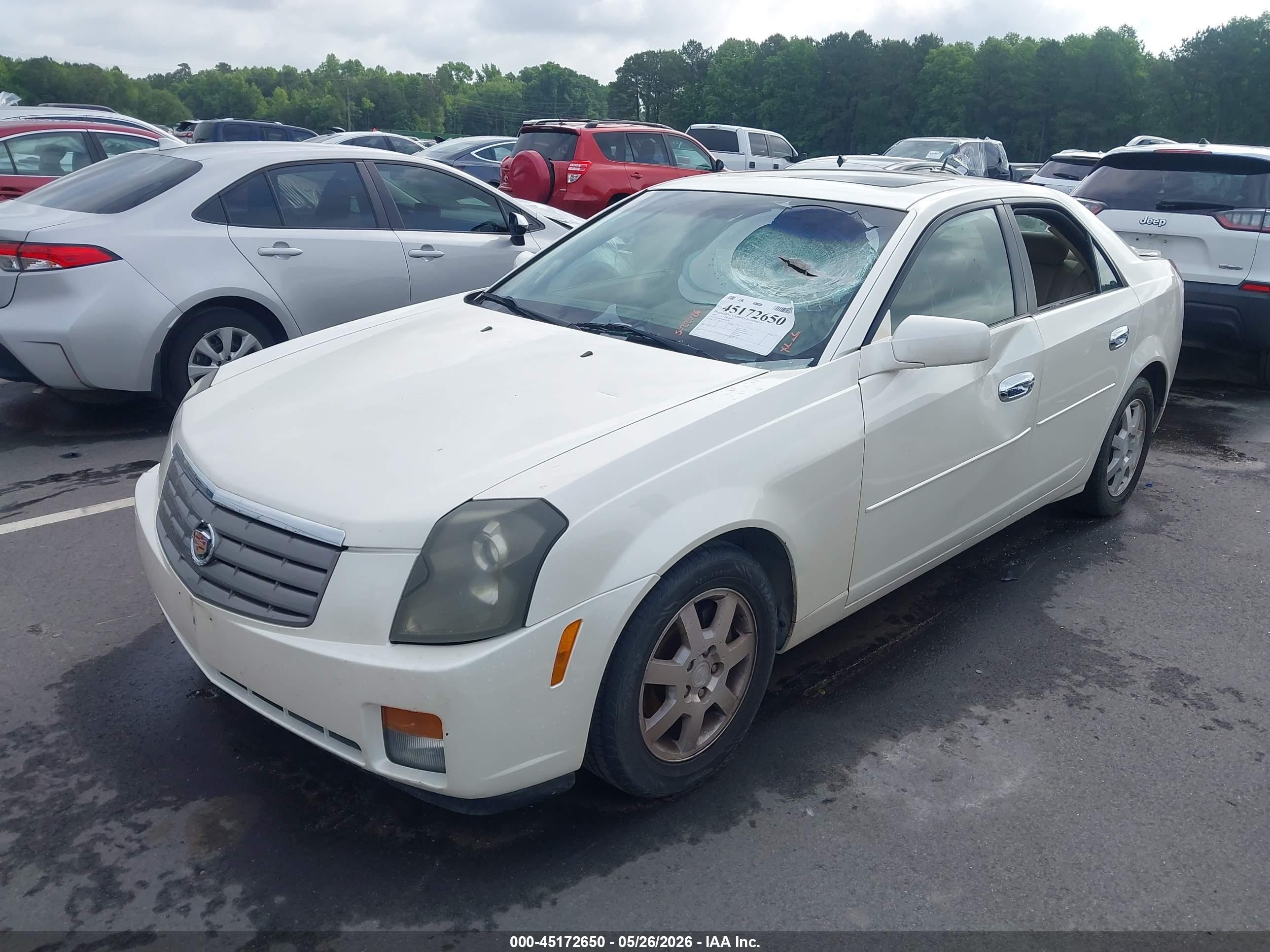 2006 Cadillac Cts Standard White vin: 1G6DM57T660116740