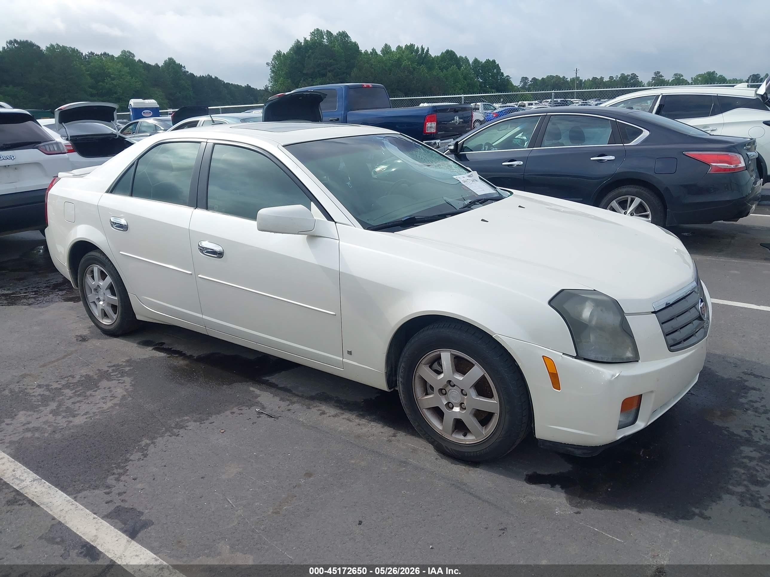 2006 Cadillac Cts Standard White vin: 1G6DM57T660116740