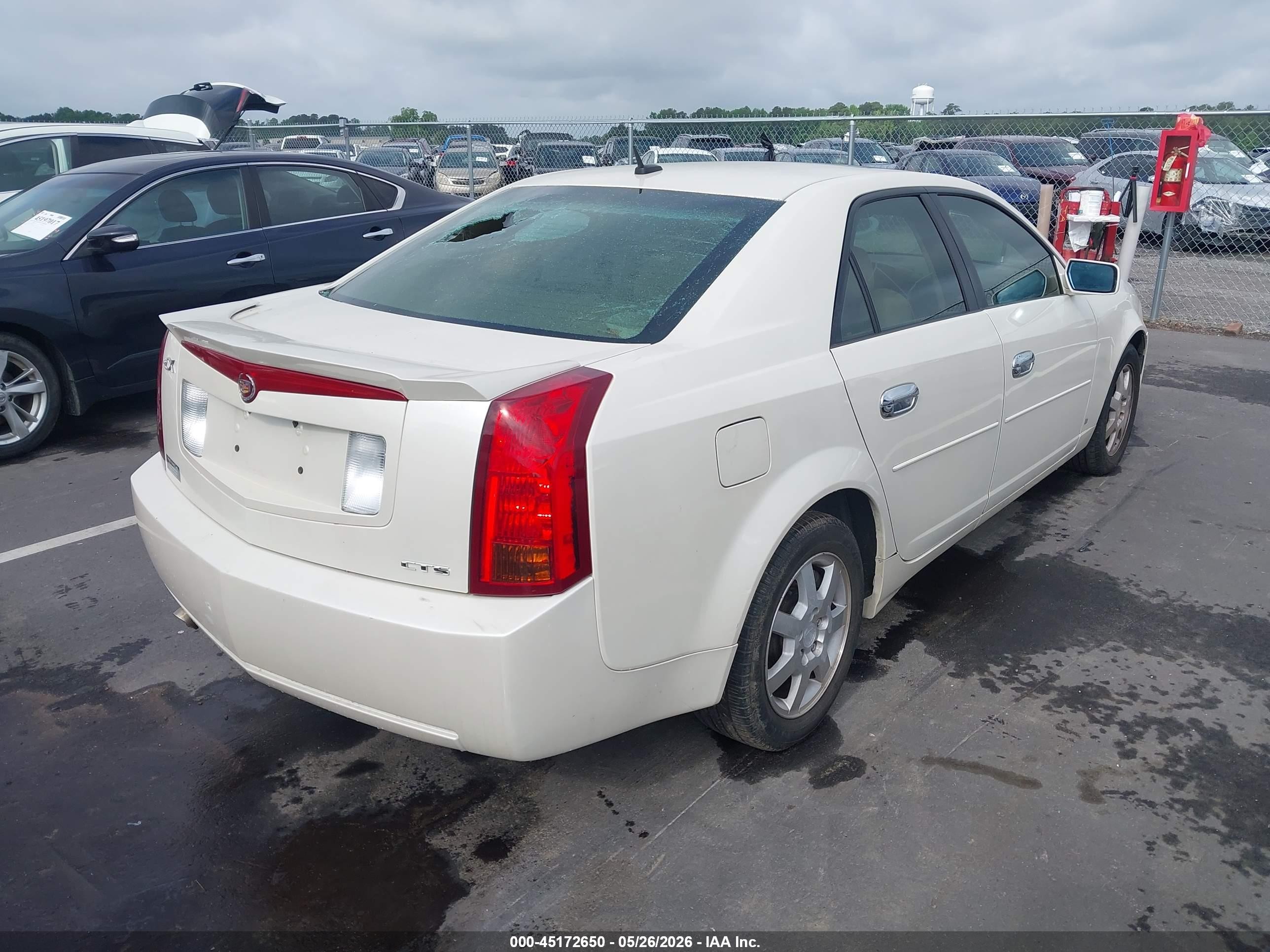 2006 Cadillac Cts Standard White vin: 1G6DM57T660116740