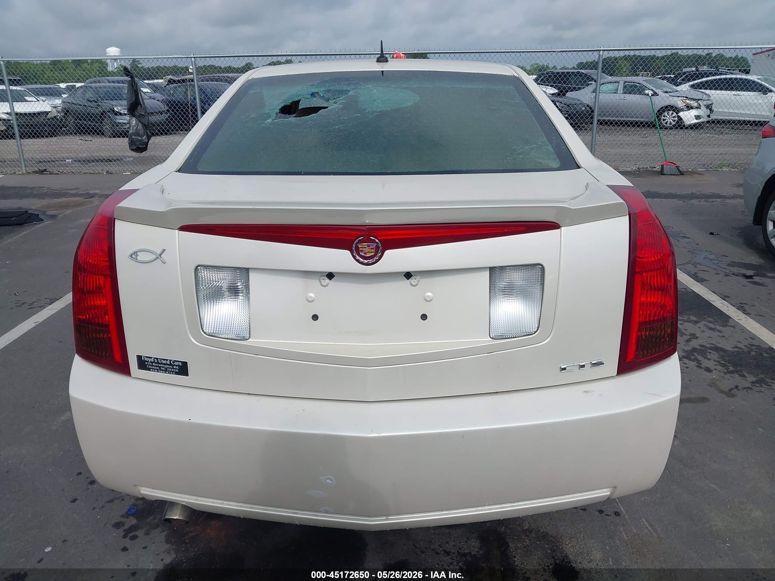 2006 Cadillac Cts Standard White vin: 1G6DM57T660116740