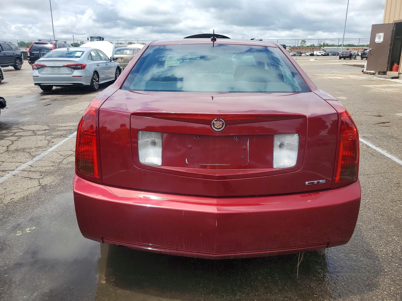 2007 Cadillac Cts Red vin: 1G6DM57T670134544