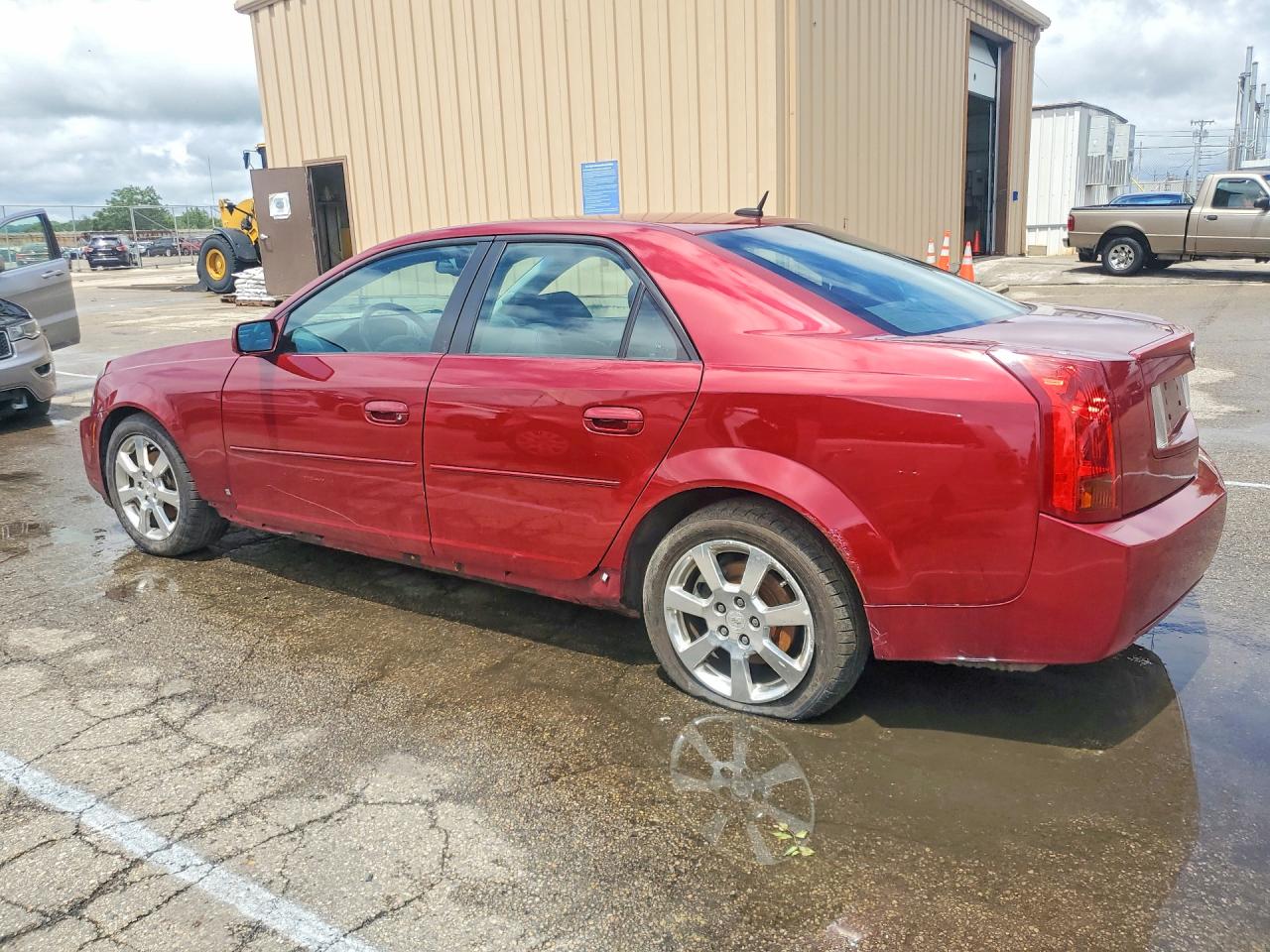2007 Cadillac Cts Red vin: 1G6DM57T670134544