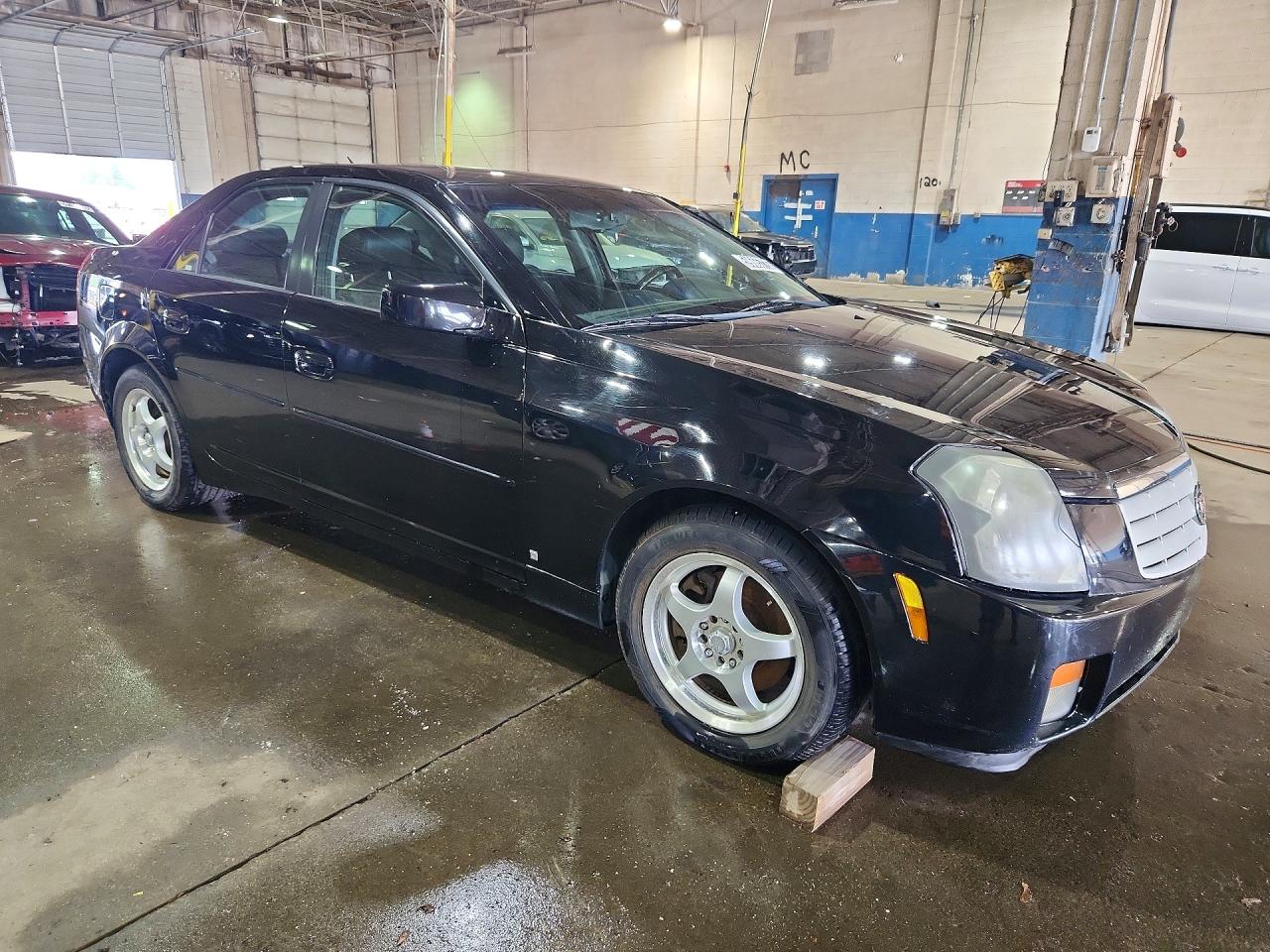 2007 Cadillac Cts Black vin: 1G6DM57T670138786