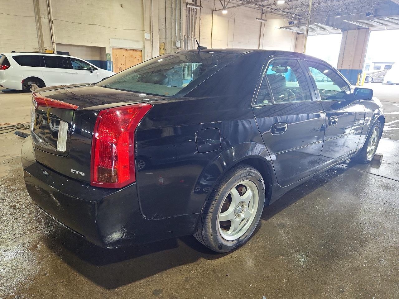 2007 Cadillac Cts Black vin: 1G6DM57T670138786