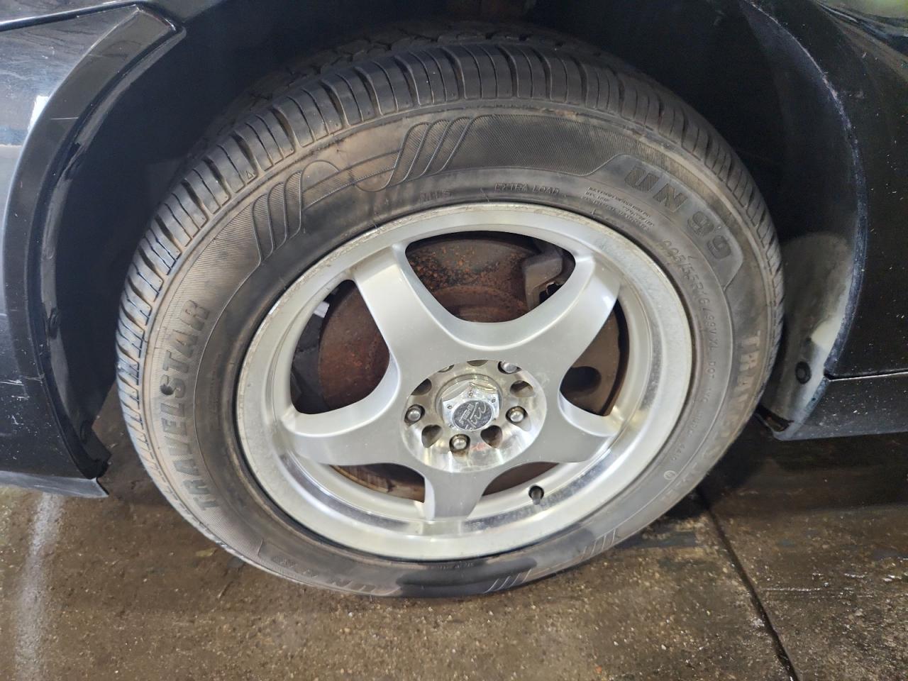 2007 Cadillac Cts Black vin: 1G6DM57T670138786 Damage: Left Front Wheel, Curb Rash, > 12 Inches