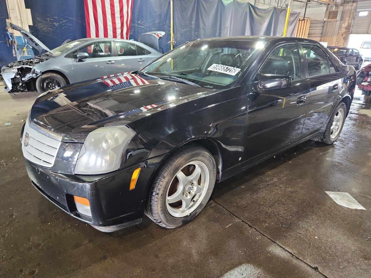 2007 Cadillac Cts Black vin: 1G6DM57T670138786 Damage: Left Front Fender, Multiple Scratches Heavy, 3
