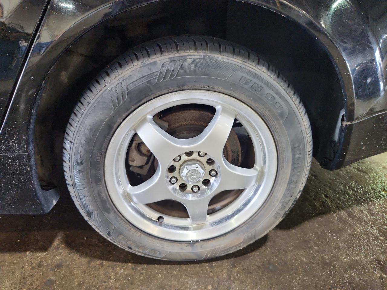 2007 Cadillac Cts Black vin: 1G6DM57T670138786 Damage: Left Rear Wheel, Curb Rash, > 12 Inches